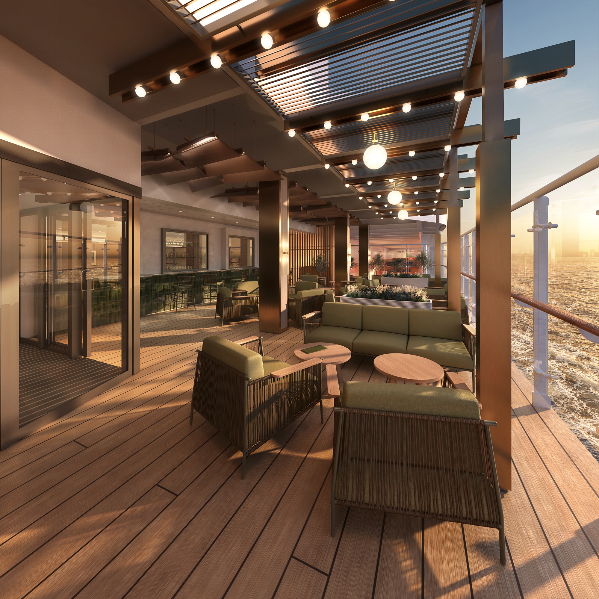 The Terraces Bar and Lounge. Photo: MSC Cruises