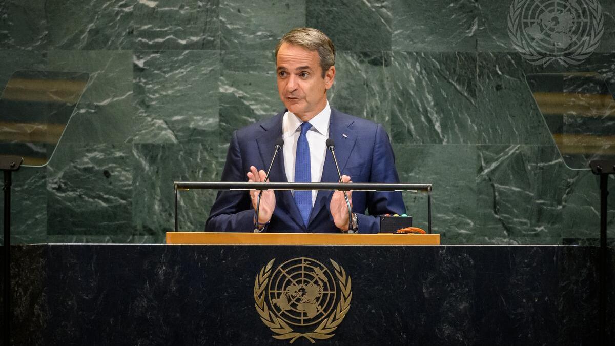ראש ממשלת יוון בעצרת הכללית. צילום: United Nations Press