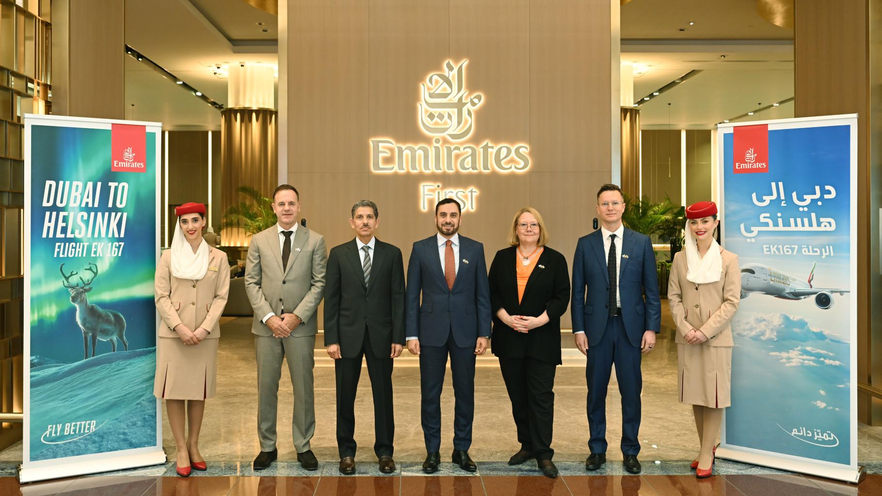 השקת טיסת Emirates לפינלנד. צילום: Emirates