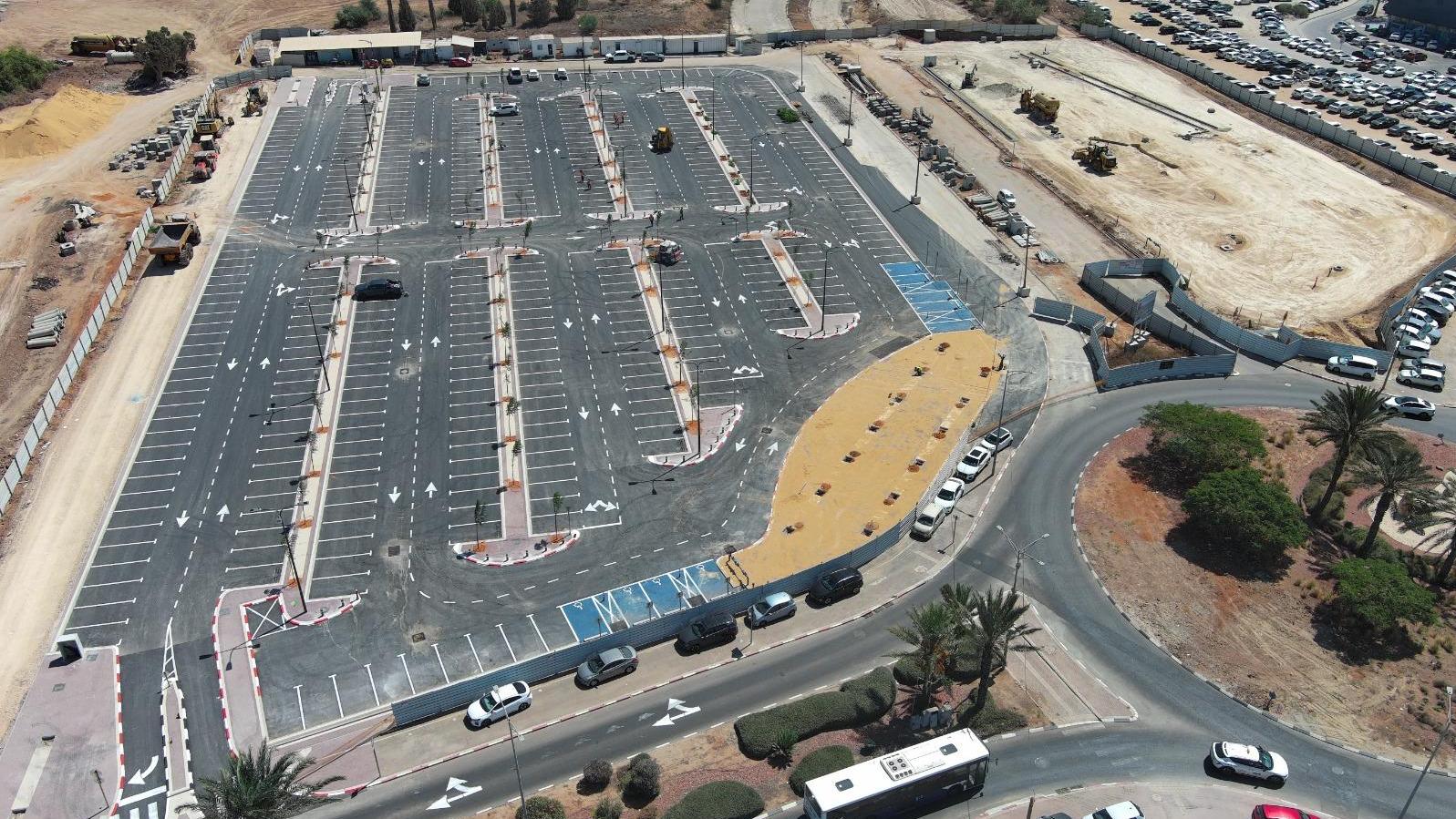 חניון רכבת ישראל באשקלון. צילום: באדיבות רכבת ישראל