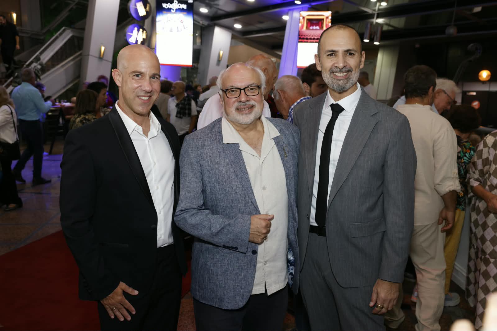 יאיר נגיד, קונסטנטין אורבליאן ודיויד סולומון. צילום: דיאגו מיטלברג