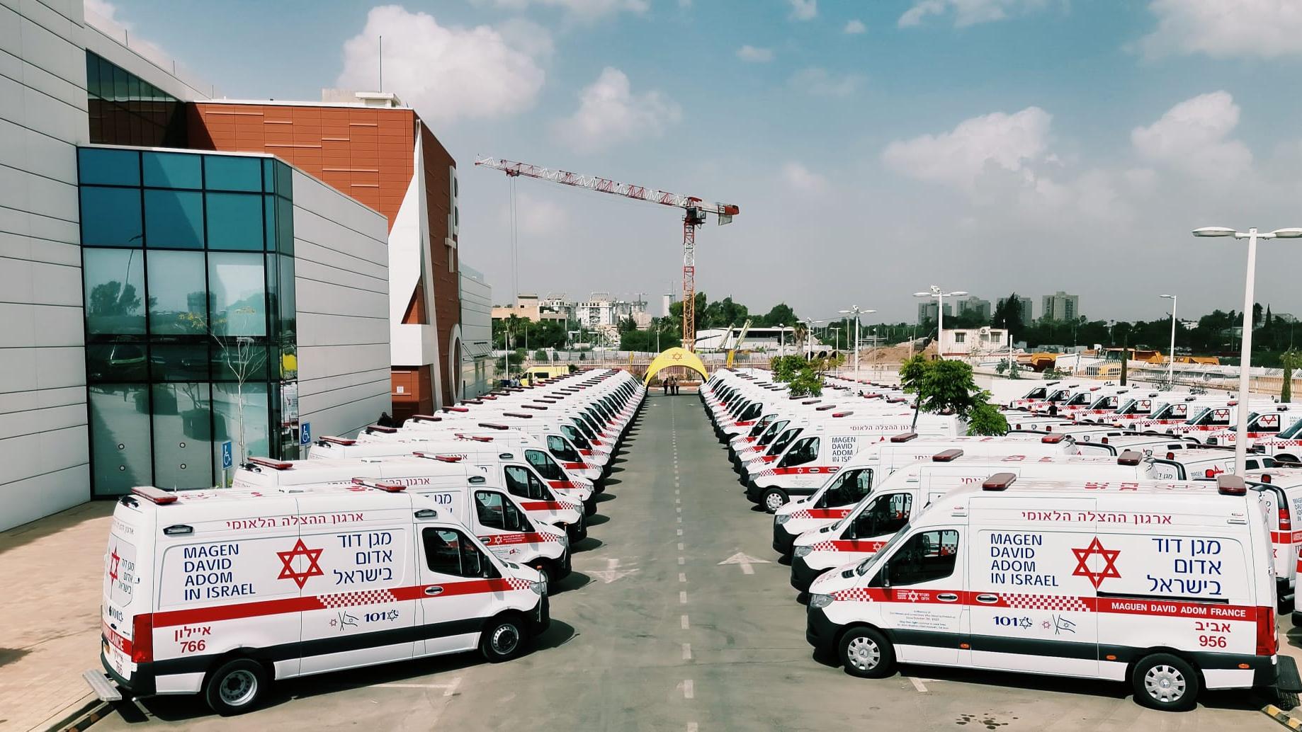 96 אמבולנסים חדשים למדא