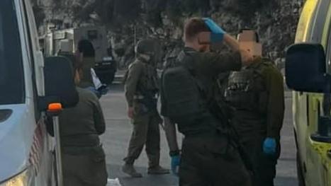 זירת הפיגוע הבוקר. צילום: תיעוד מבצעי מדא
