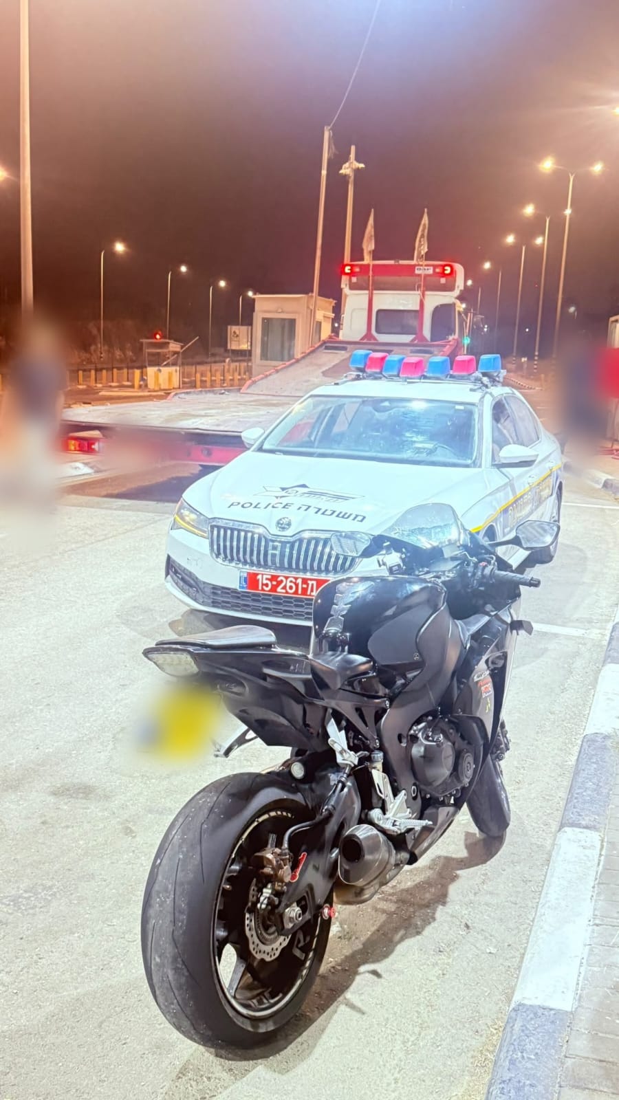 האופנוע שנתפס. צילום:משטרת ישראל 