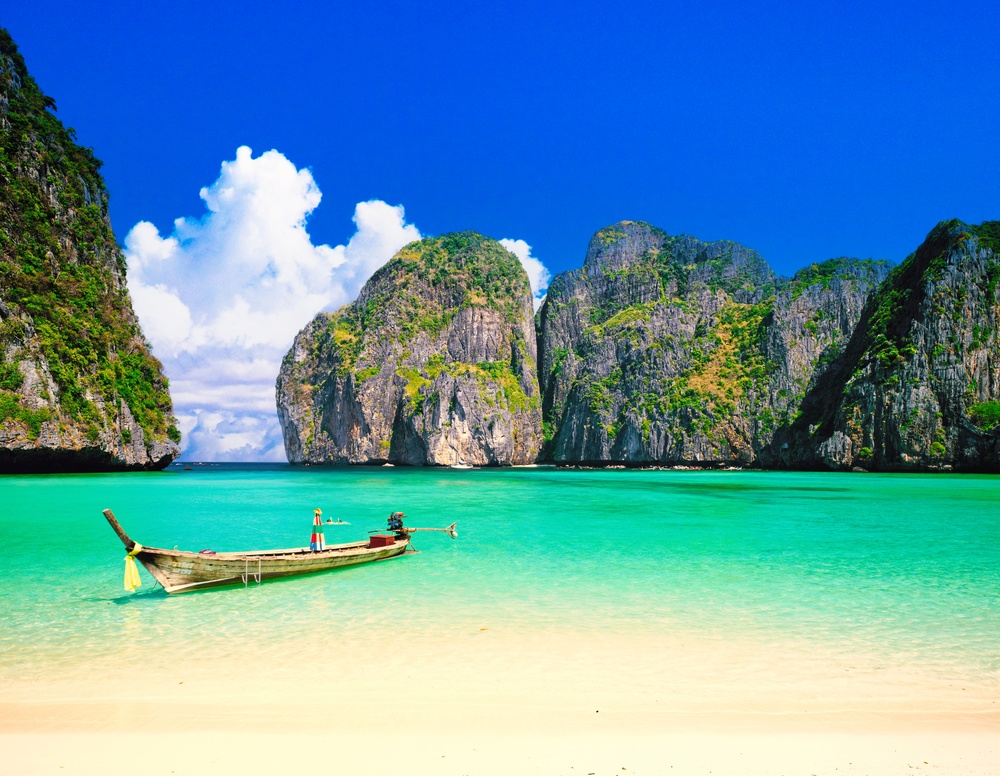 Shutterstock/ Maya Bay on Phi Phi Island