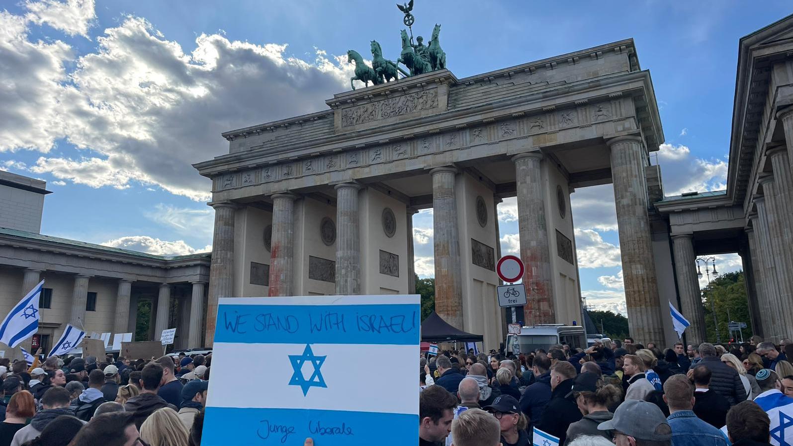 הפגנת תמיכה בישראל בברלין