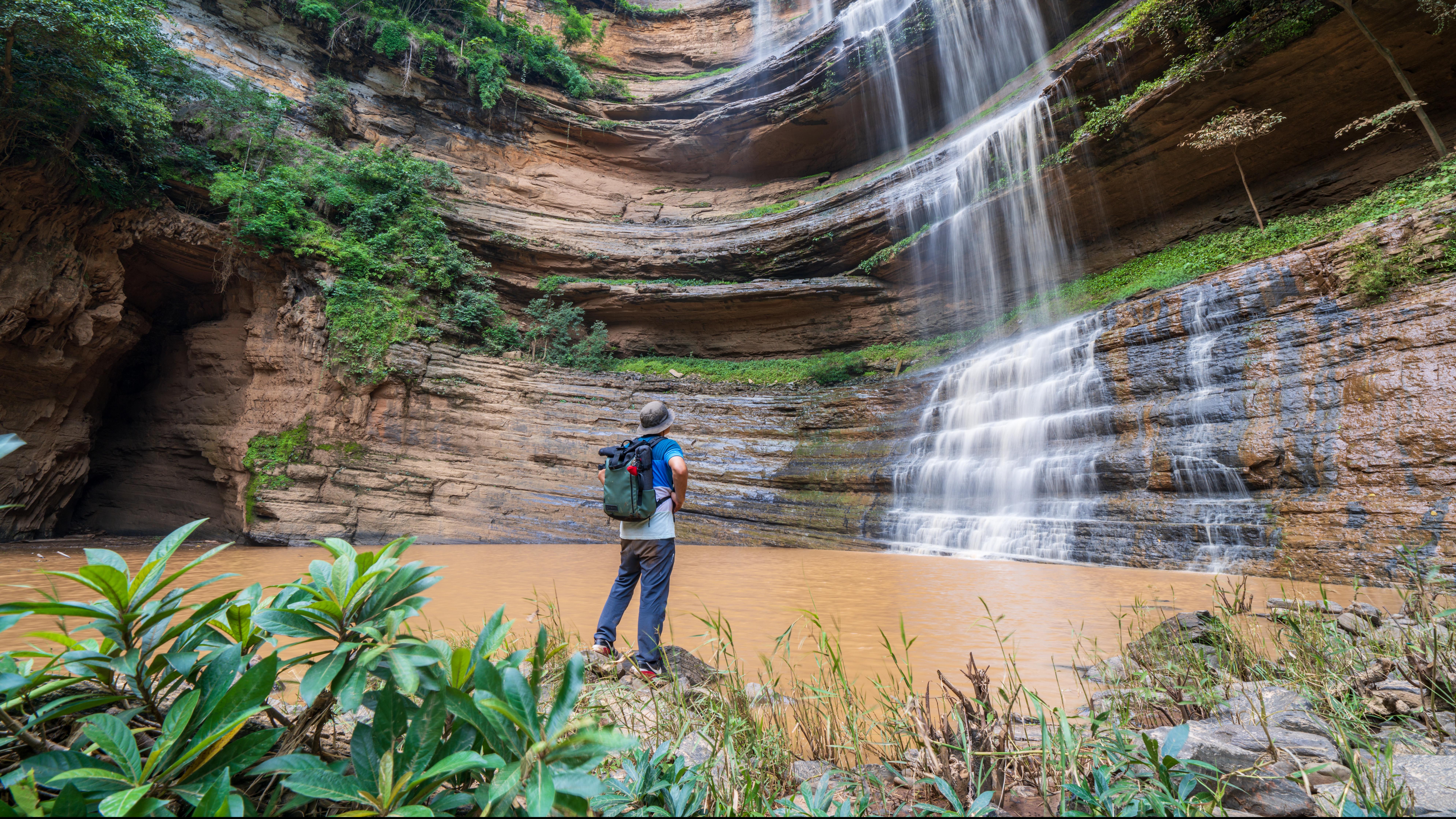Phetchabun-Phu Pha Man National Park-Tat Yai Waterfall. Photo:- TAT