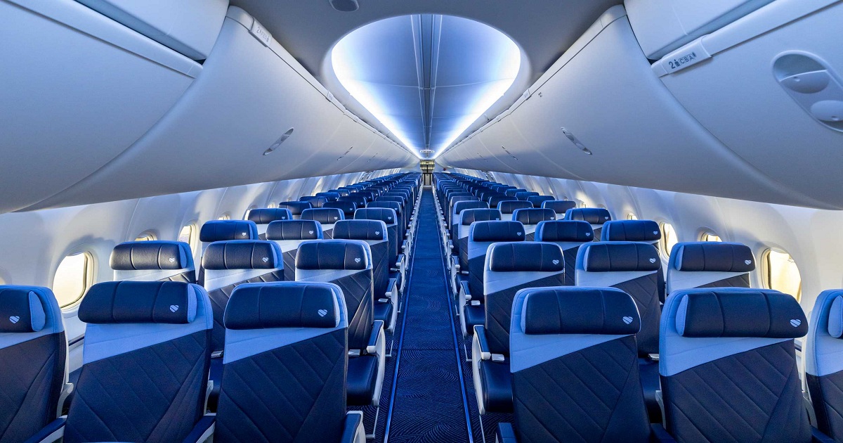 Southwest's cabin facelift. Photo: Southwest Airlines