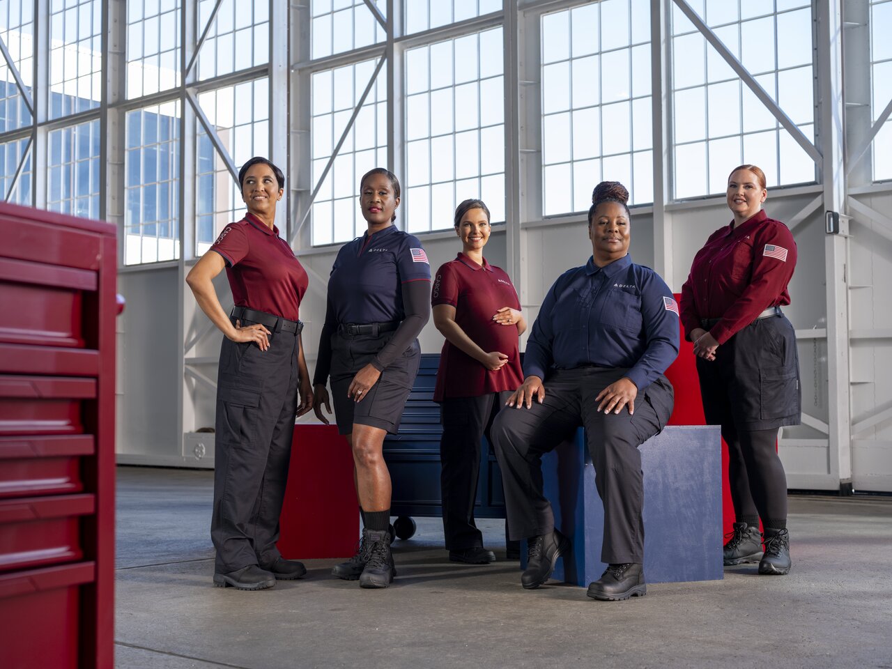 Delta's new uniform collection. Photo: Delta Air Lines