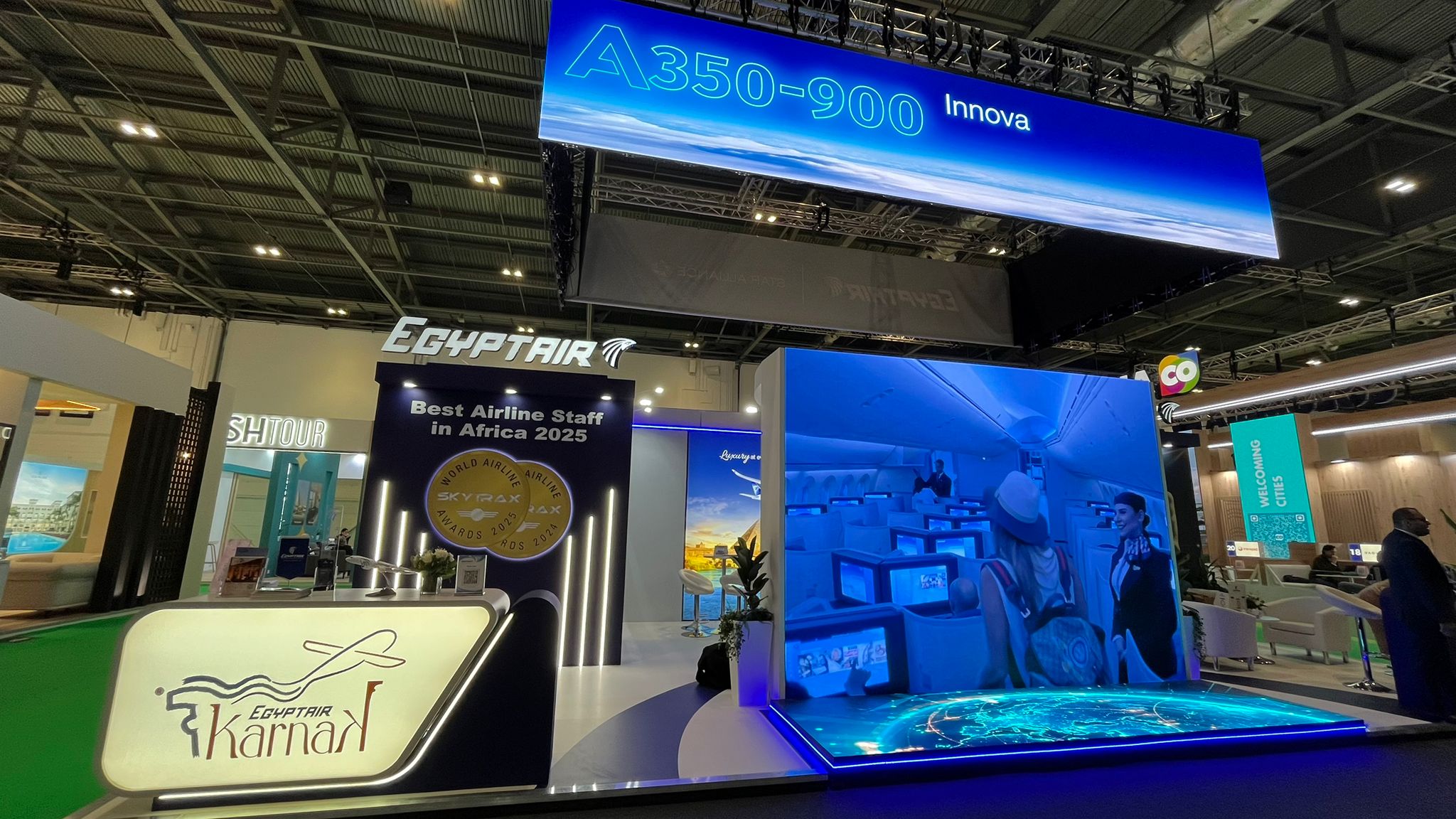 EgyptAir at WTM 2025. Photo: Amit Cotler