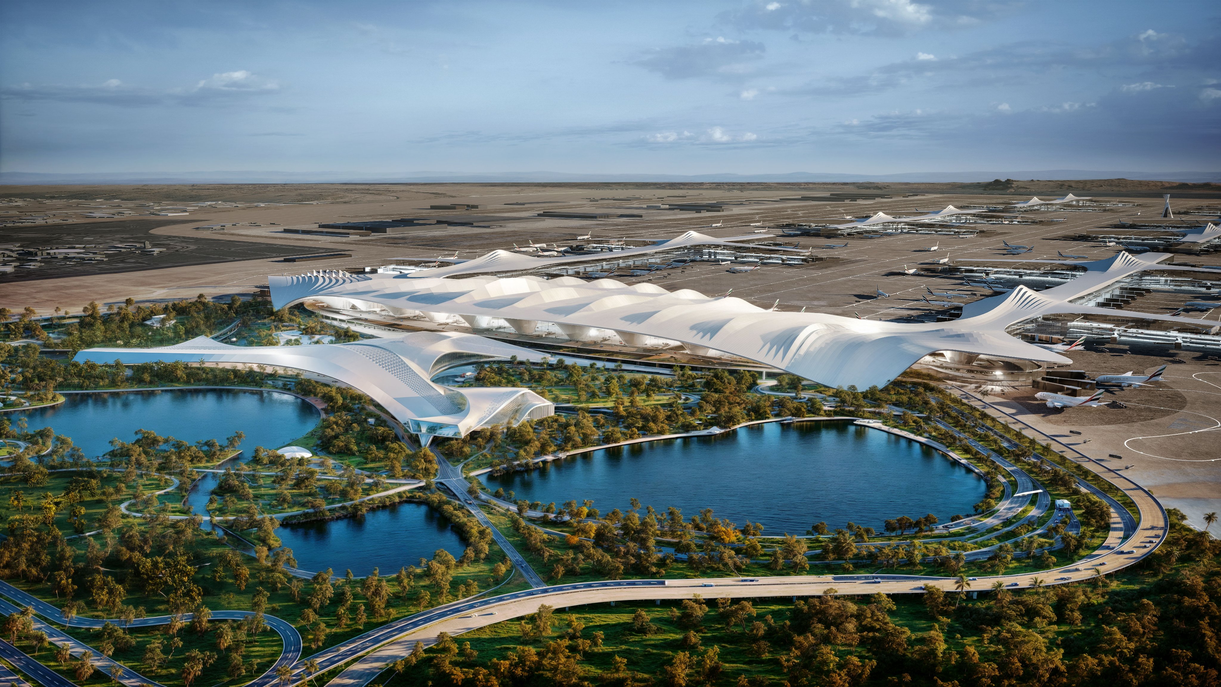 The future Al Maktoum Airport in Dubai. Photo: EMIRATES