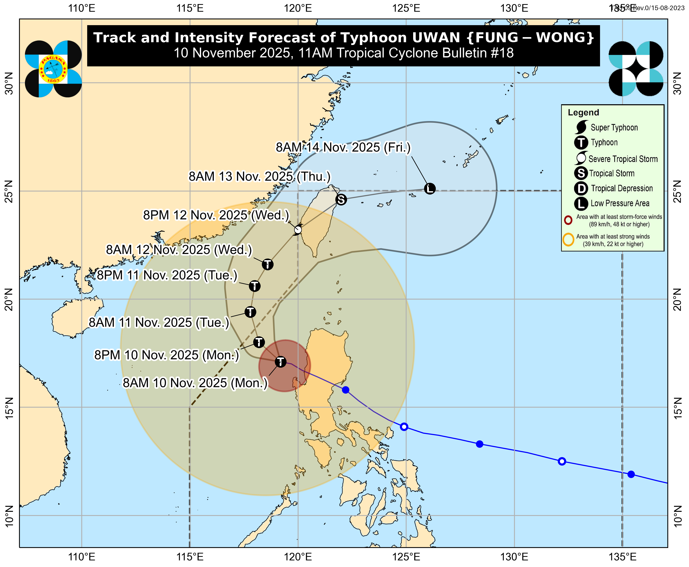 Super Typhoon fung-Wong. Spurce: PAGASA