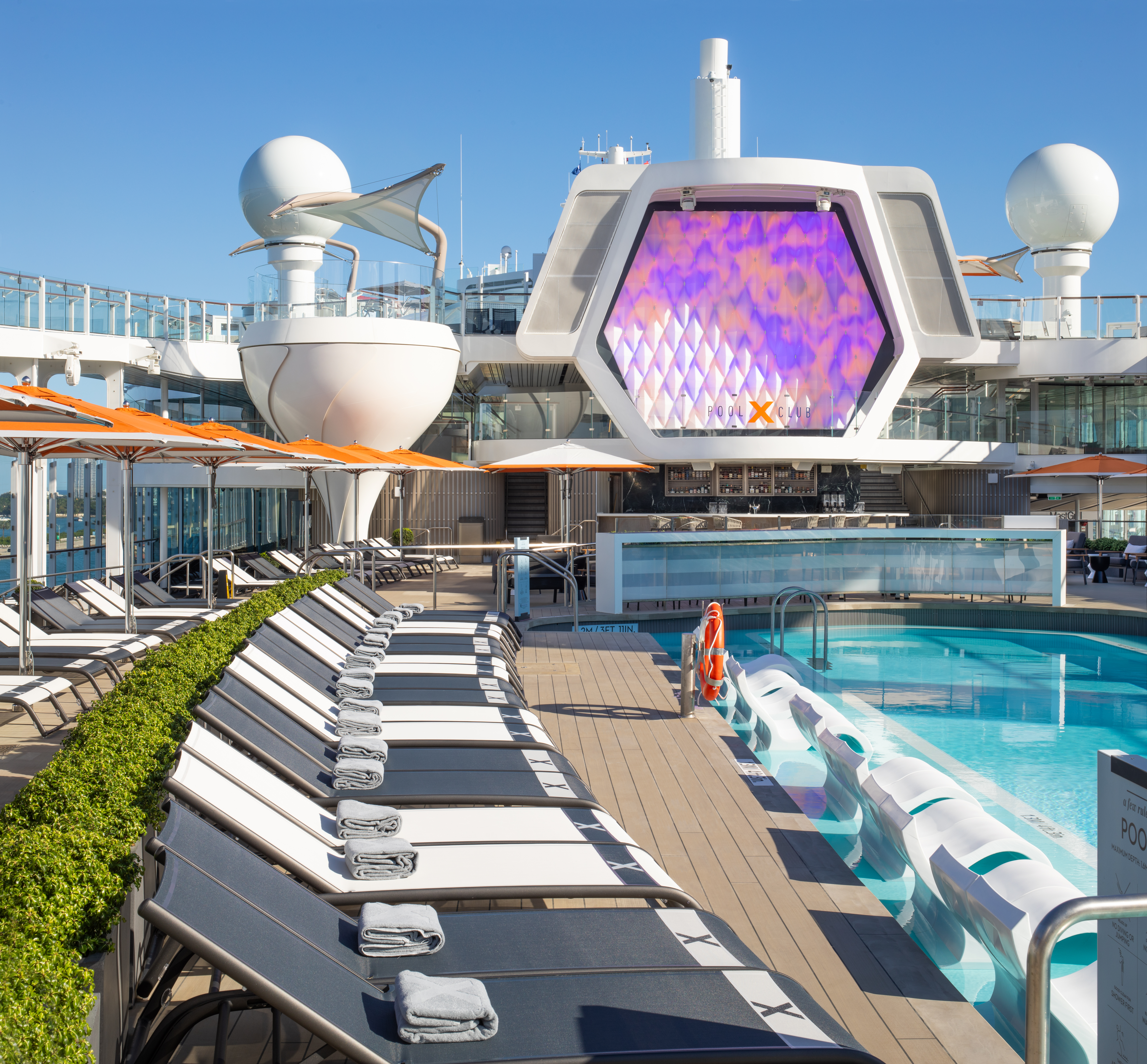 Celebrity Xcel ship - Pool Club. Photo: Celebrity Cruises