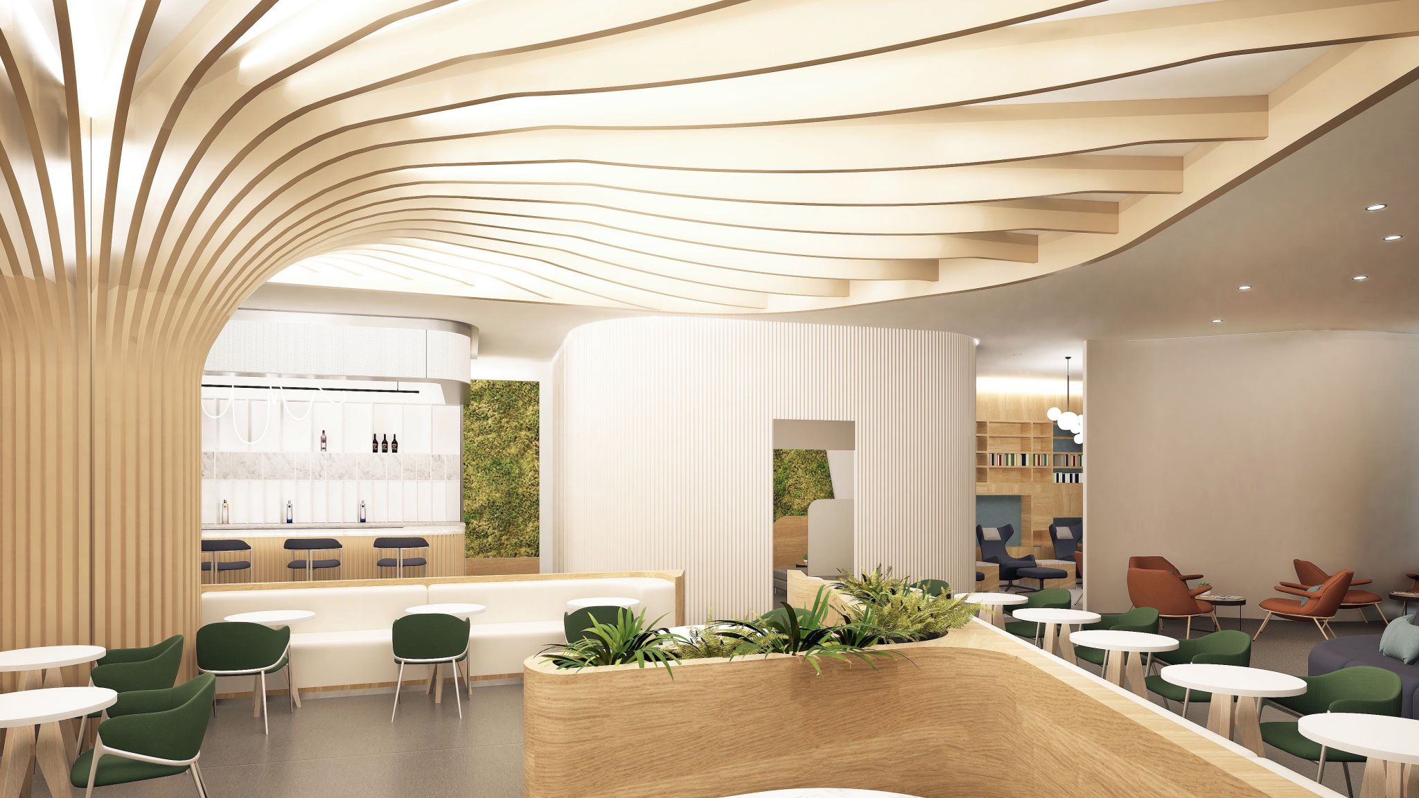 New lounge a Frankfurt Airport. Photo: SkyTeam