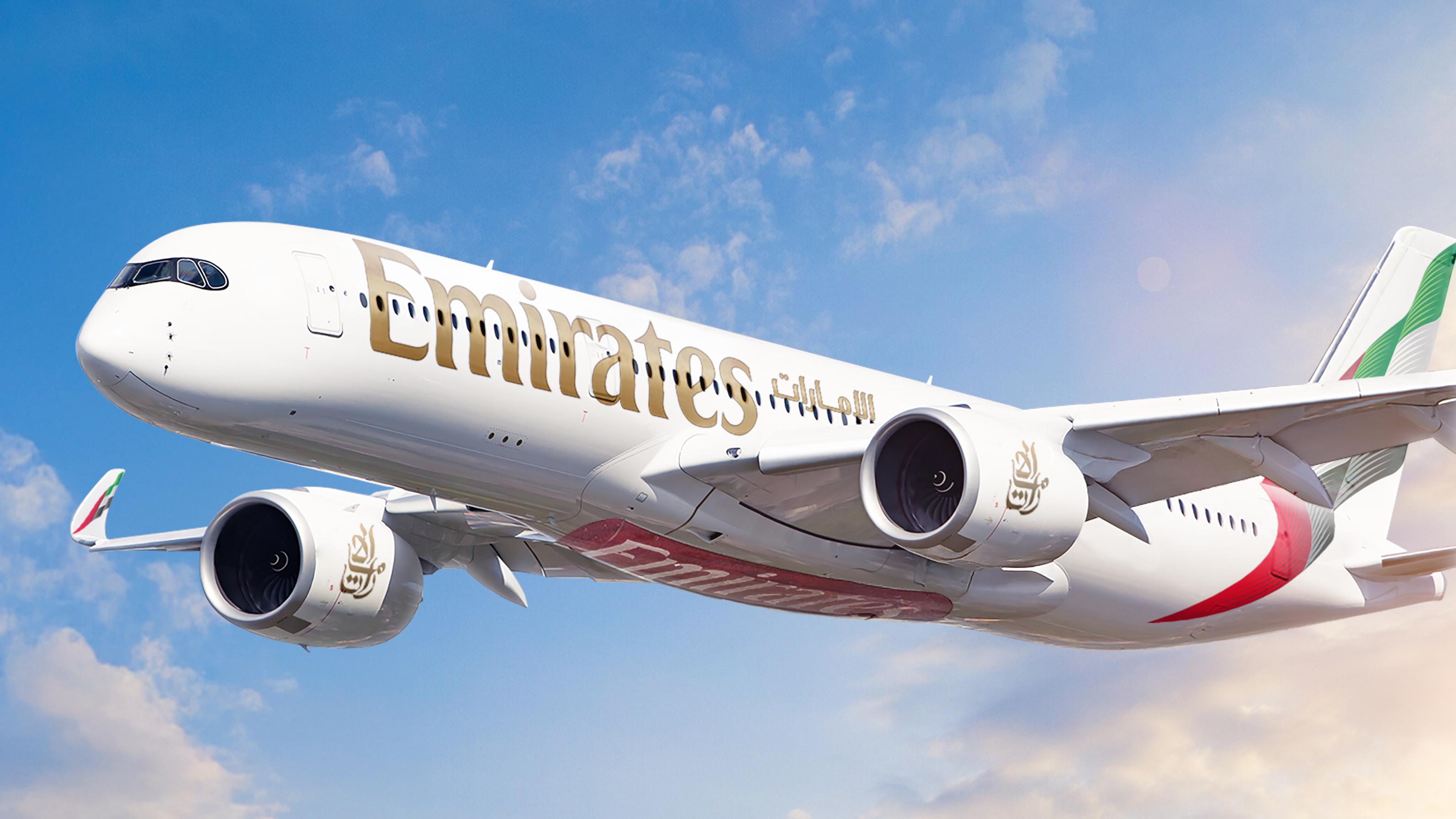 EMIRATES A350 aircraft. Photo: EMIRATES