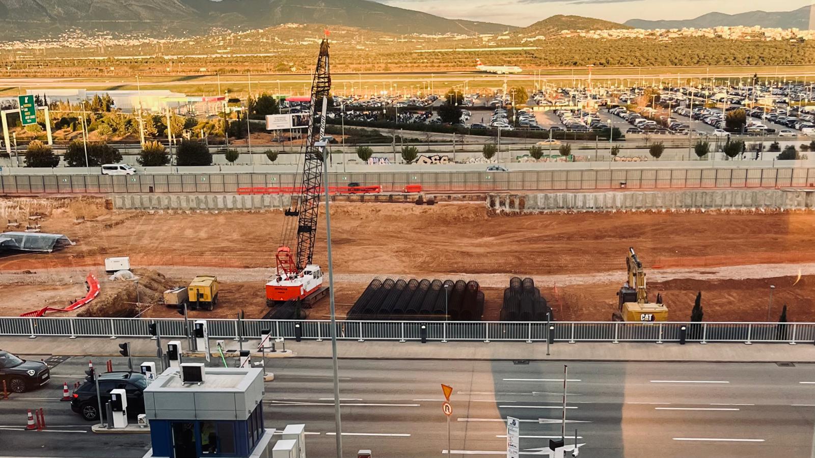 Work at Athens Airport. Photo: Amit Cotler