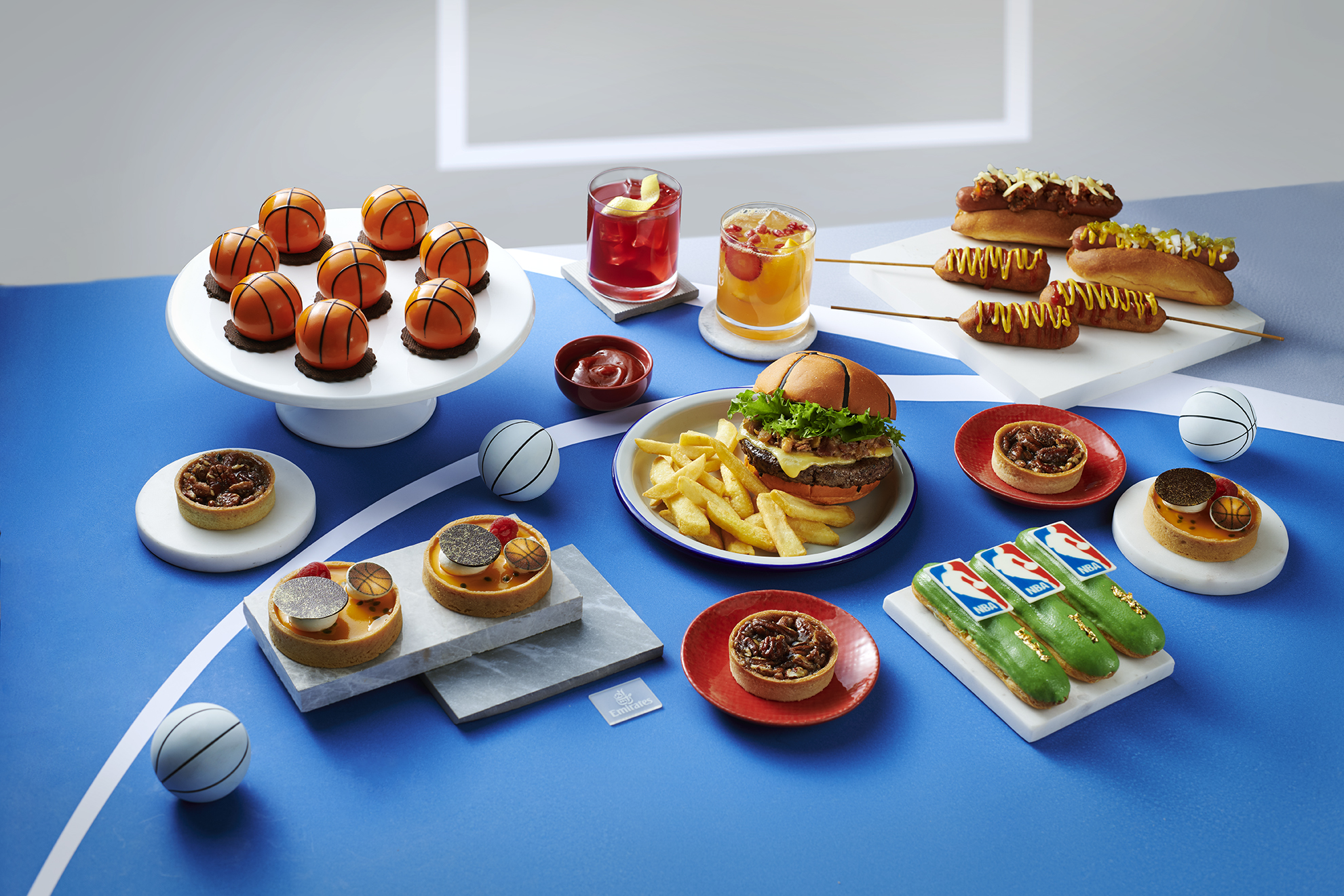 Emirates NBA menu. Photo: Emirates