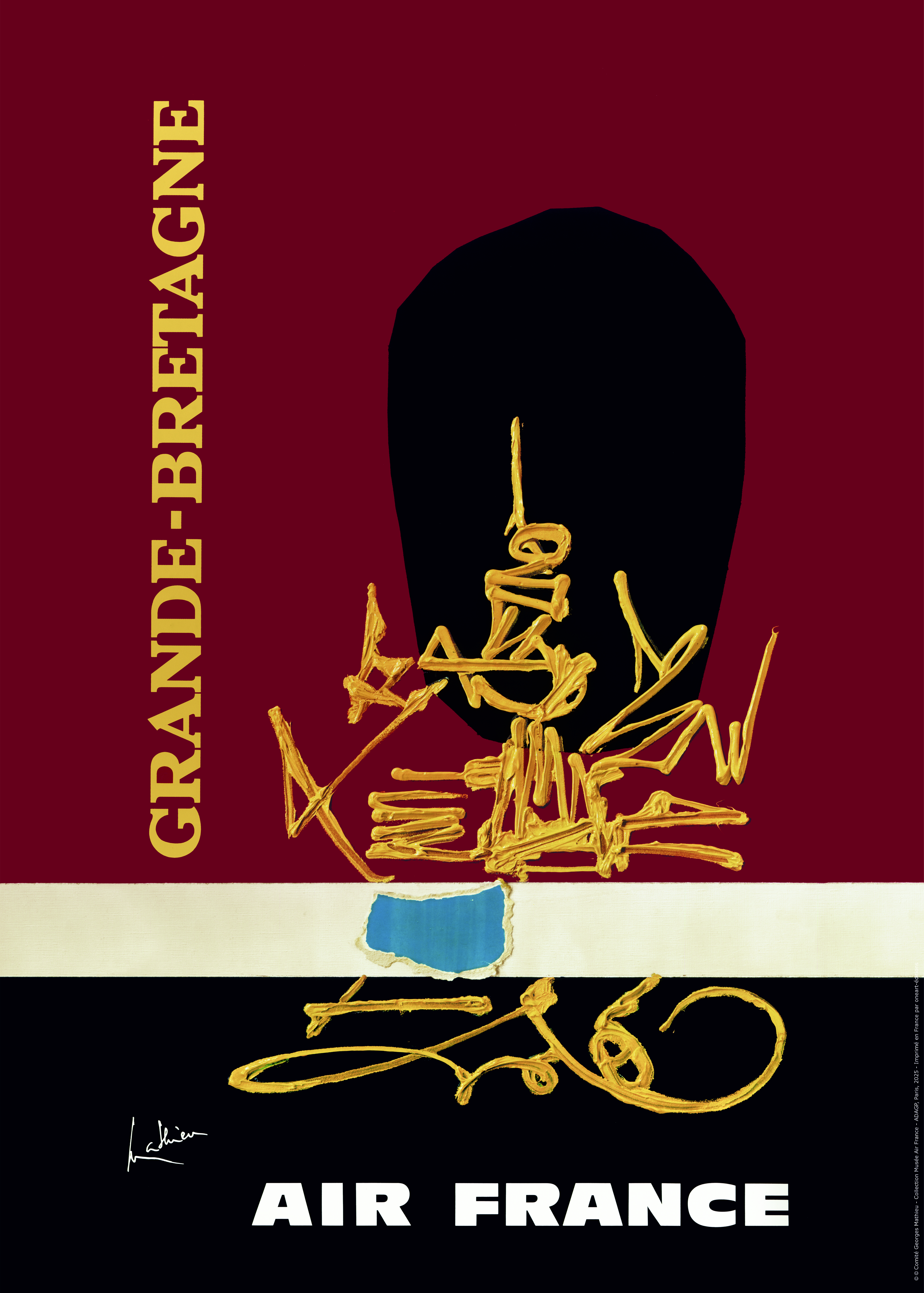 Photo: © Comité Georges Mathieu - Collection Musée Air France, ADAGP, Paris, 2025