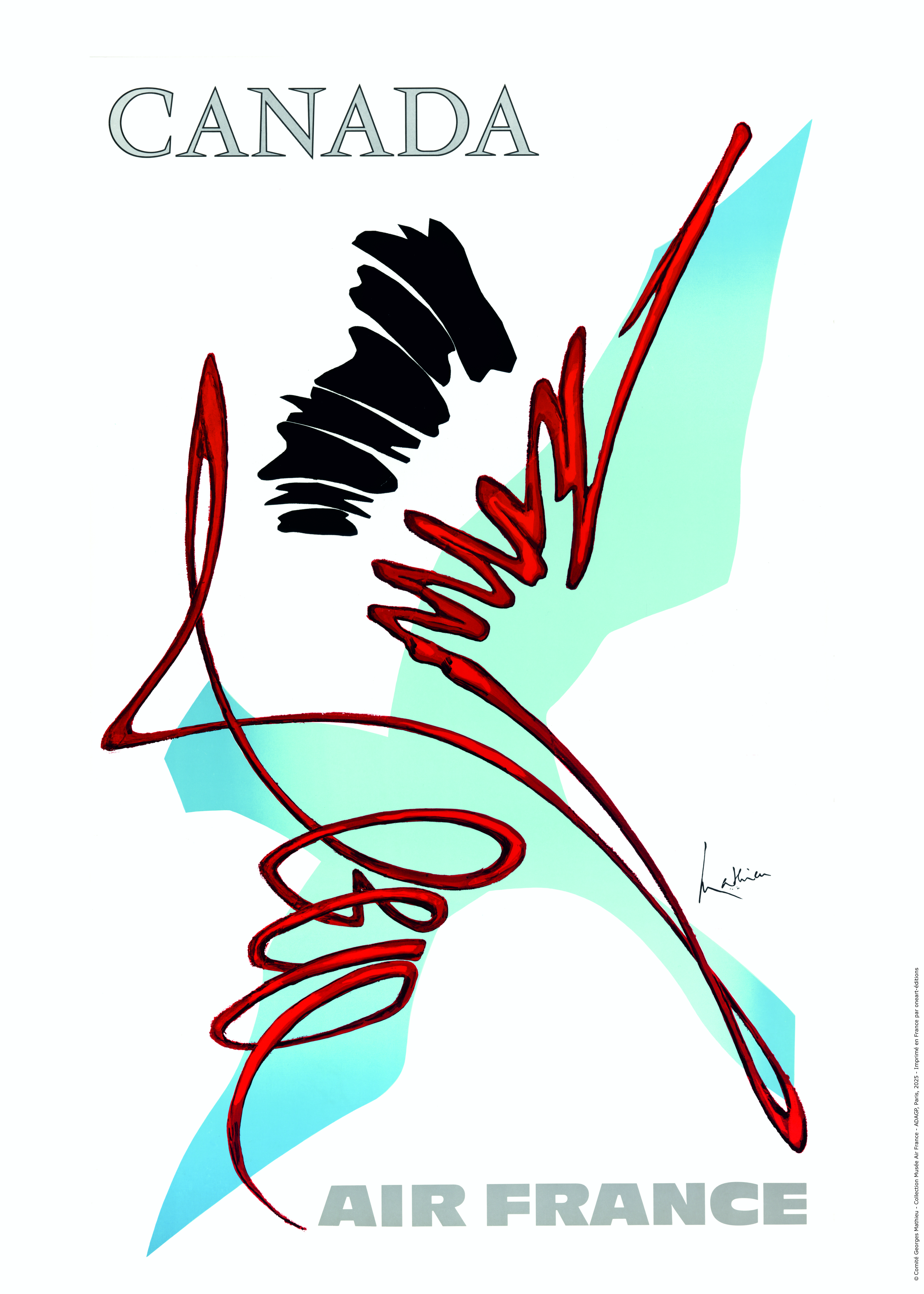 Photo: © Comité Georges Mathieu - Collection Musée Air France, ADAGP, Paris, 2025