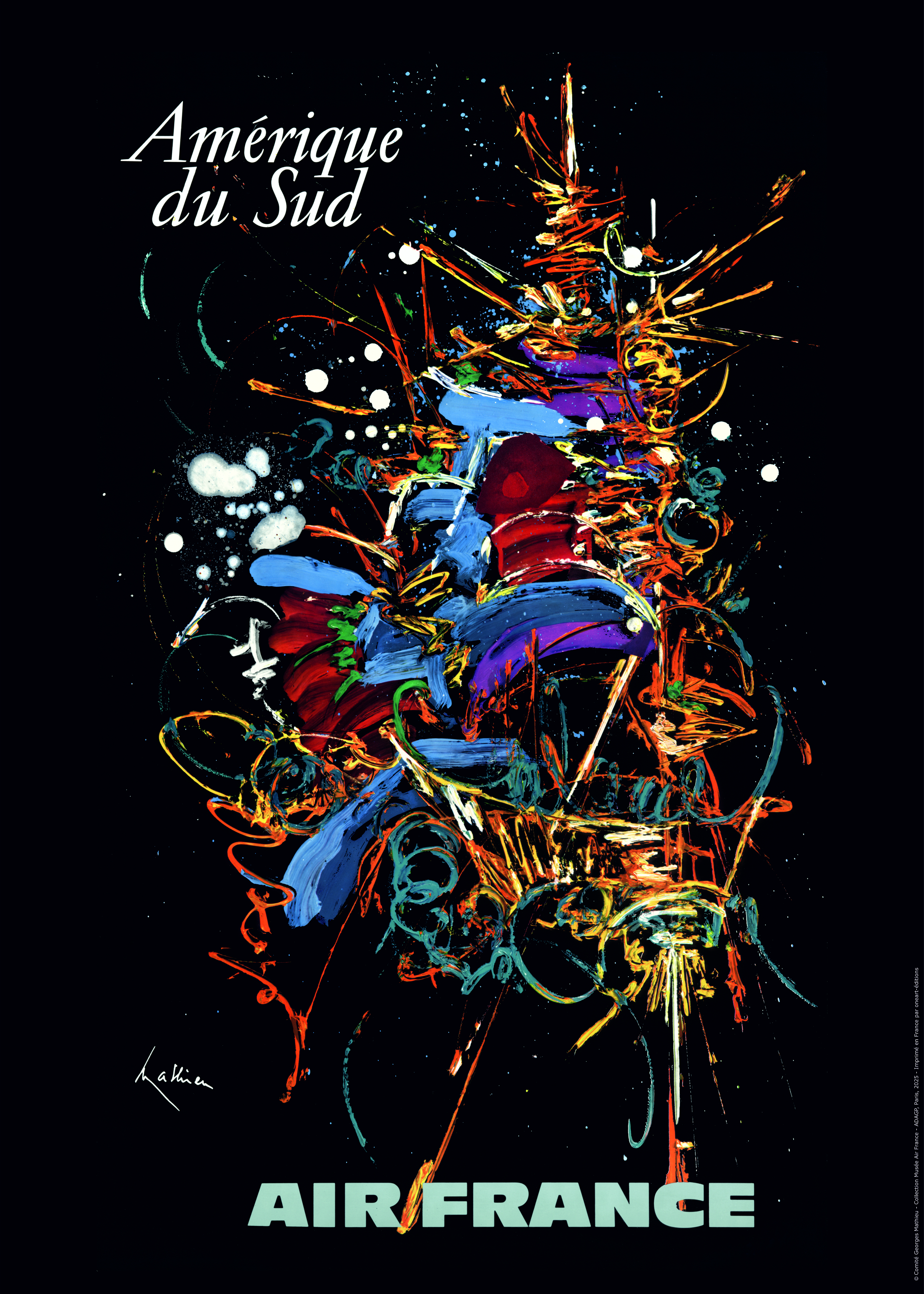 Photo: © Comité Georges Mathieu - Collection Musée Air France, ADAGP, Paris, 2025