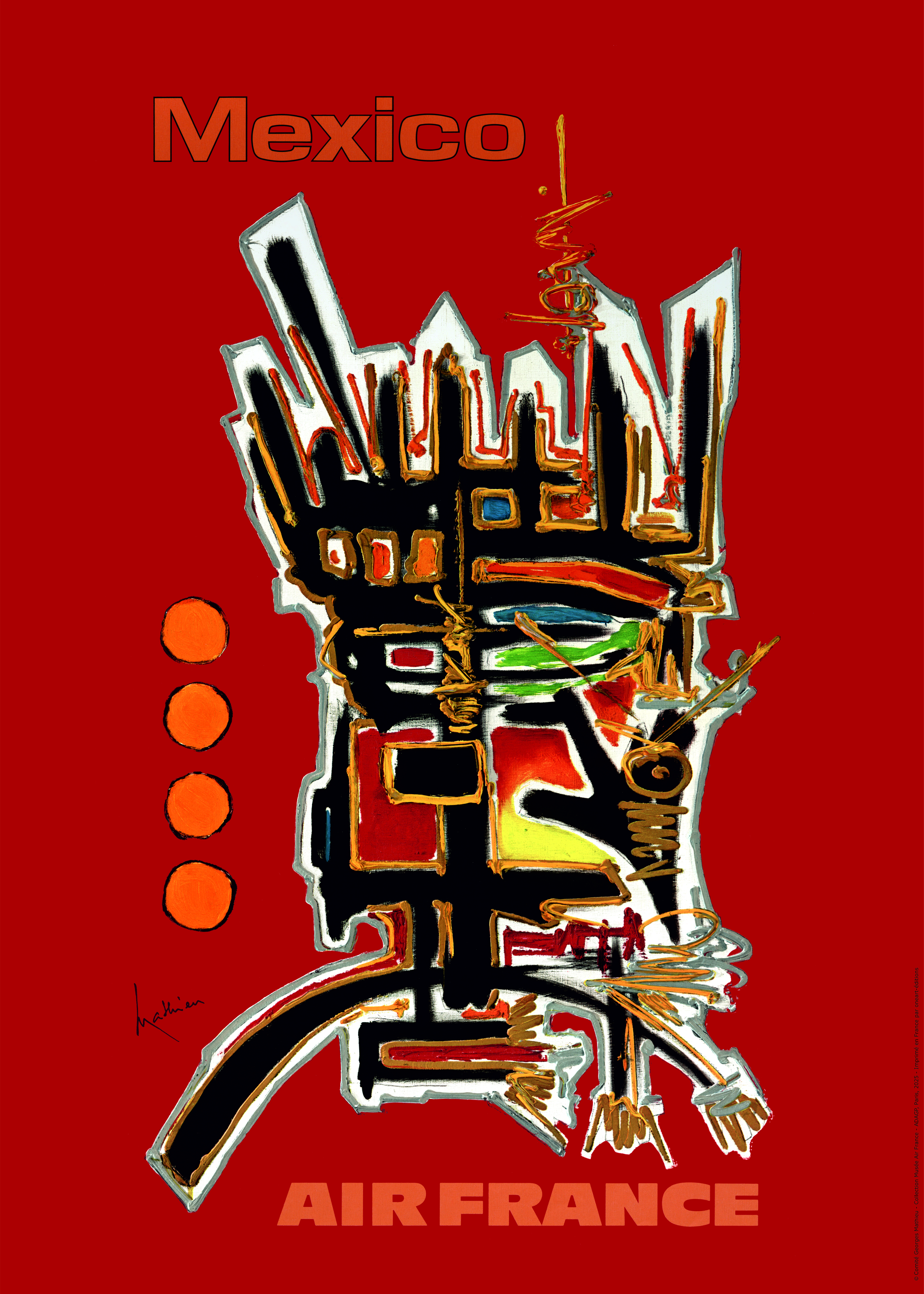 Photo: © Comité Georges Mathieu - Collection Musée Air France, ADAGP, Paris, 2025