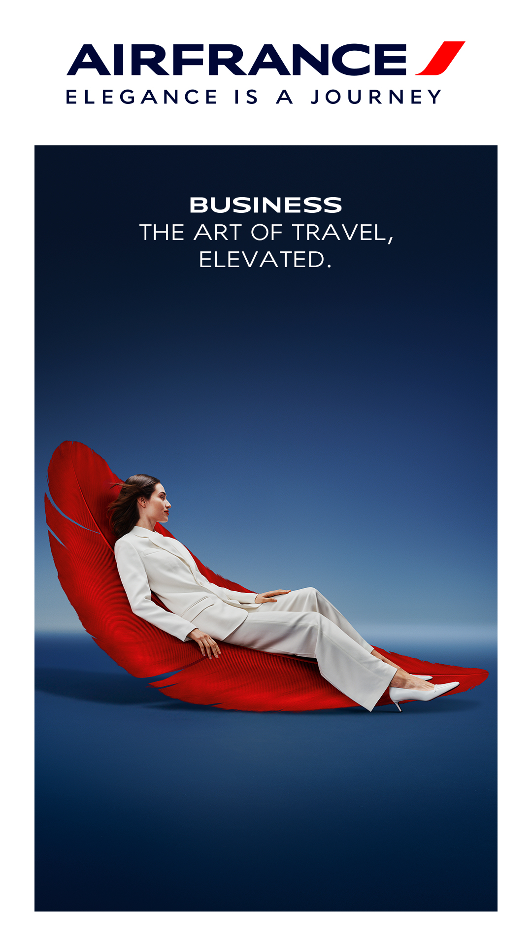 Elegance Is a Journey. Photo: Air France