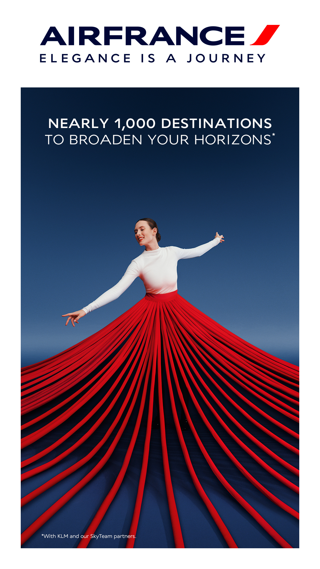 Elegance Is a Journey. Photo: Air France