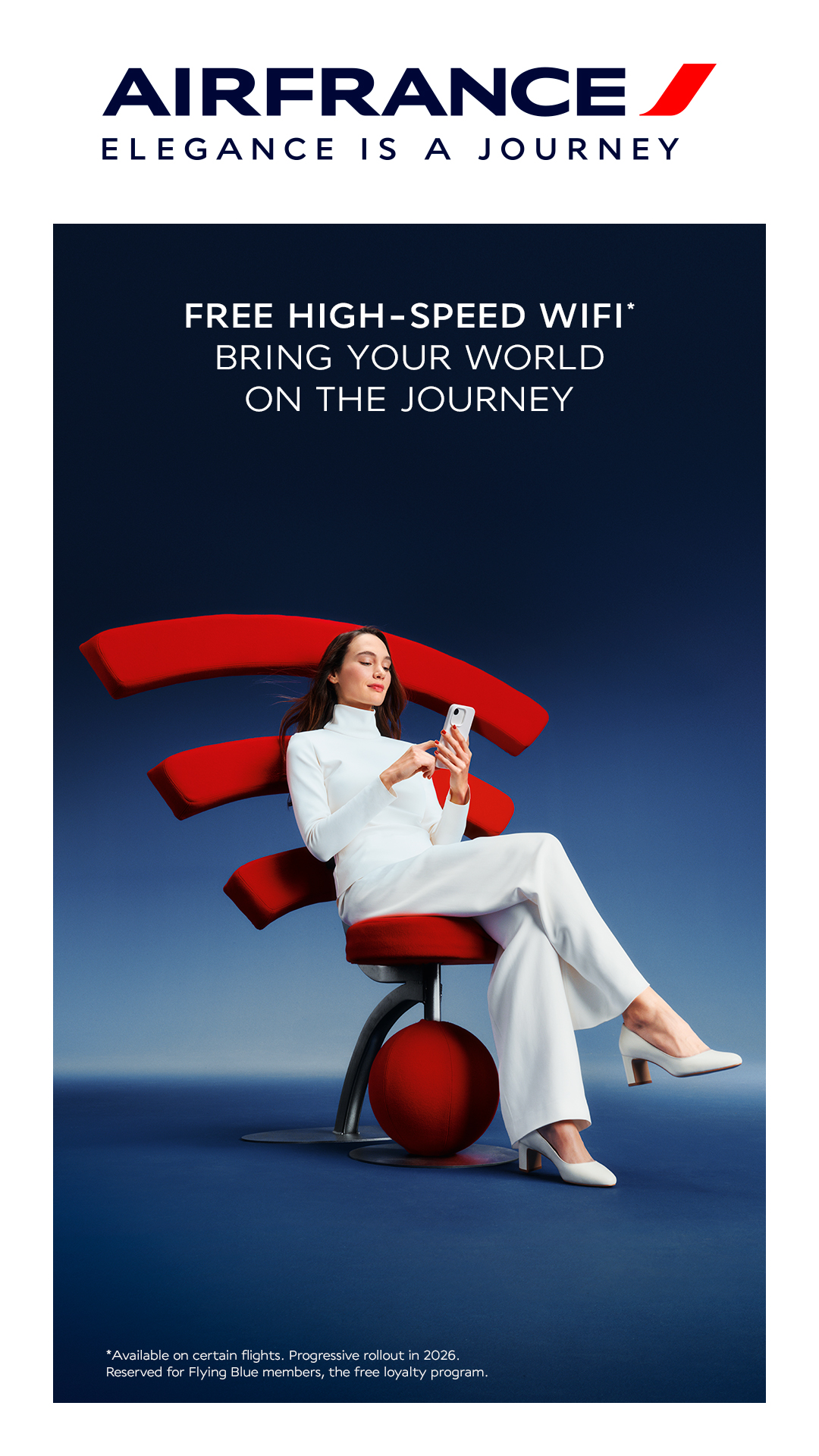 Elegance Is a Journey. Photo: Air France