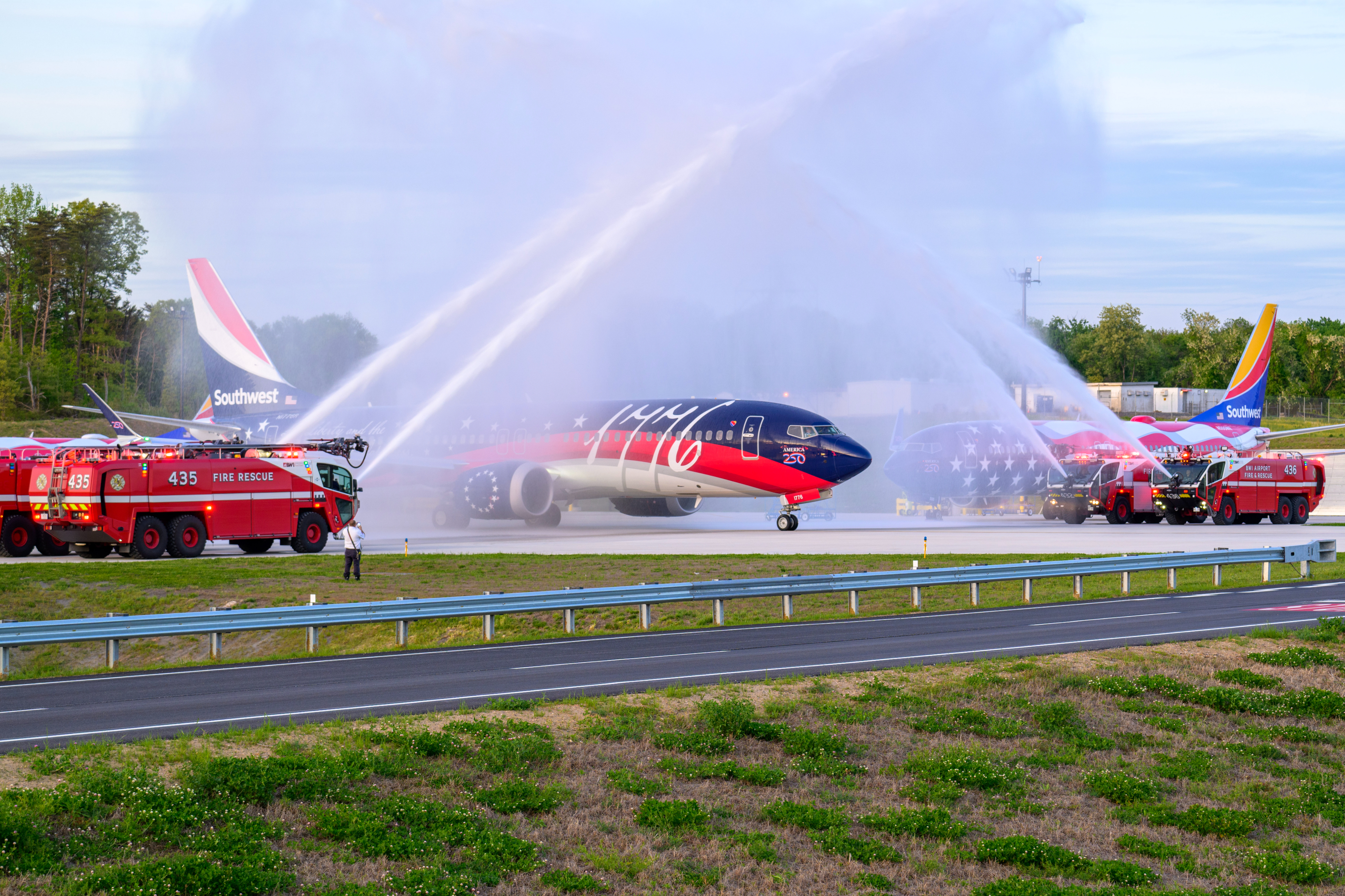 First departure of Independent One. Credit: BWI Thurgood Marshall Airport Fire and Rescue Department
