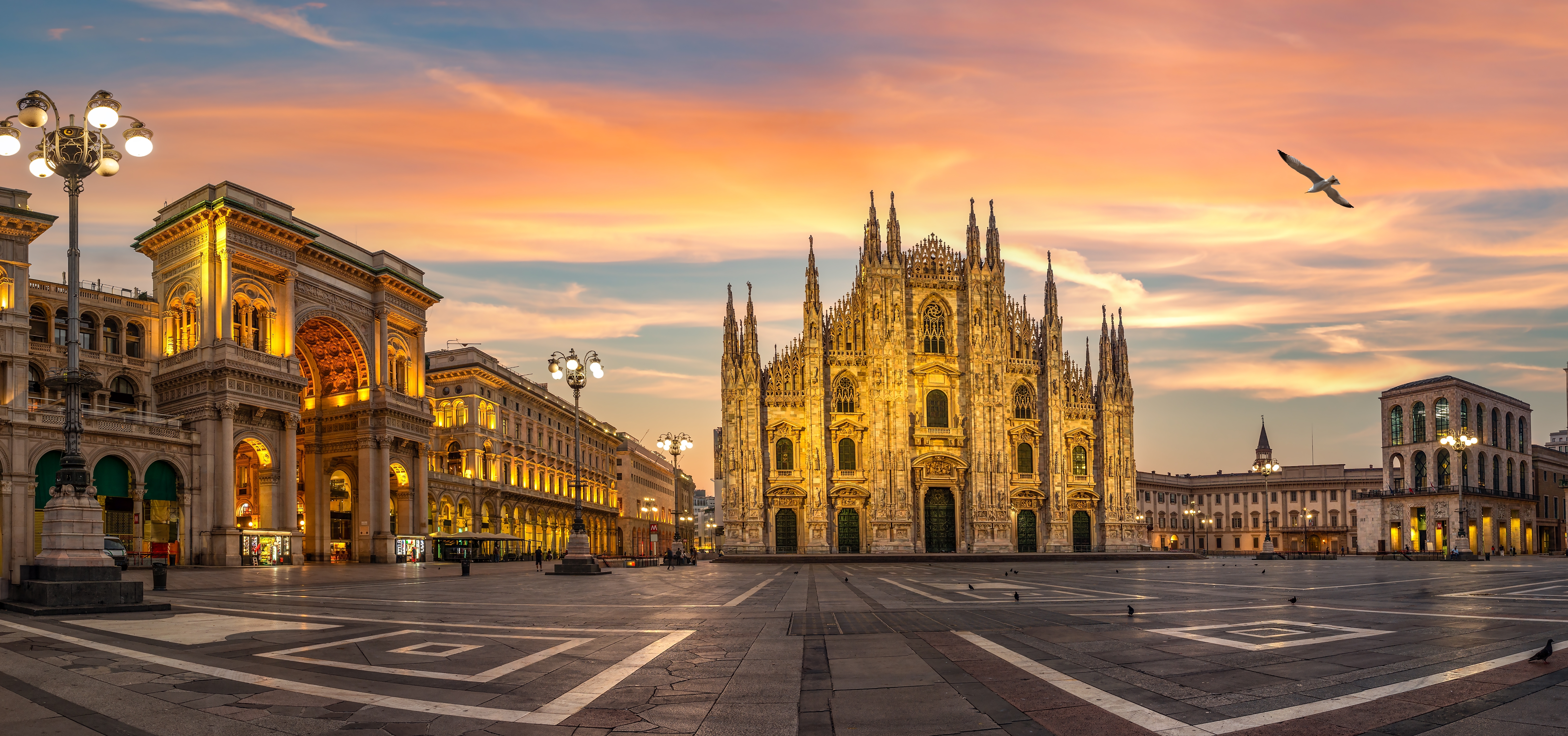 Duomo square and Milan Cathedral in Milan, Italy. Photo: Shutterstock