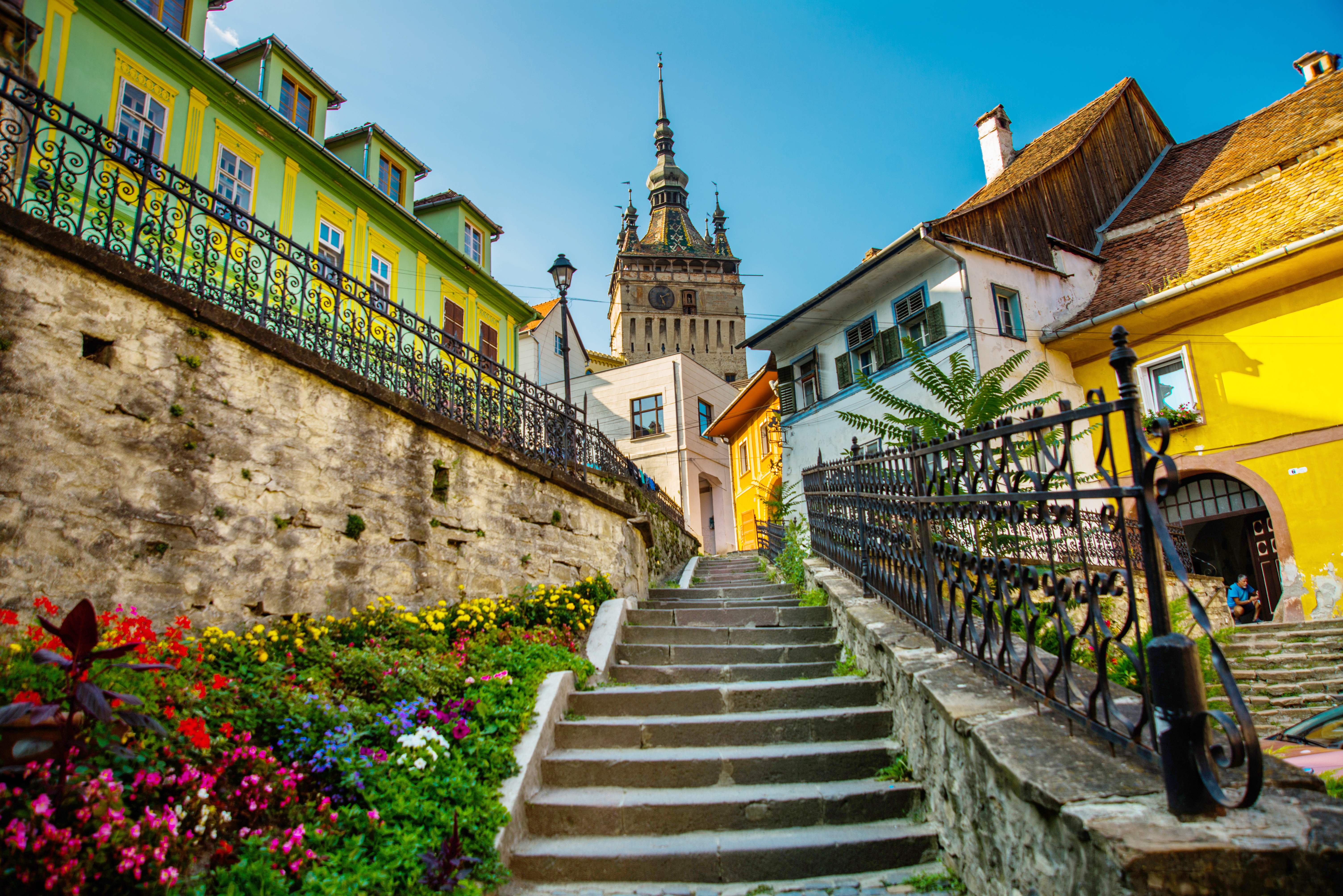 Clock tower in Sighisoara. Photo: Anna ART / Shutterstock.com 