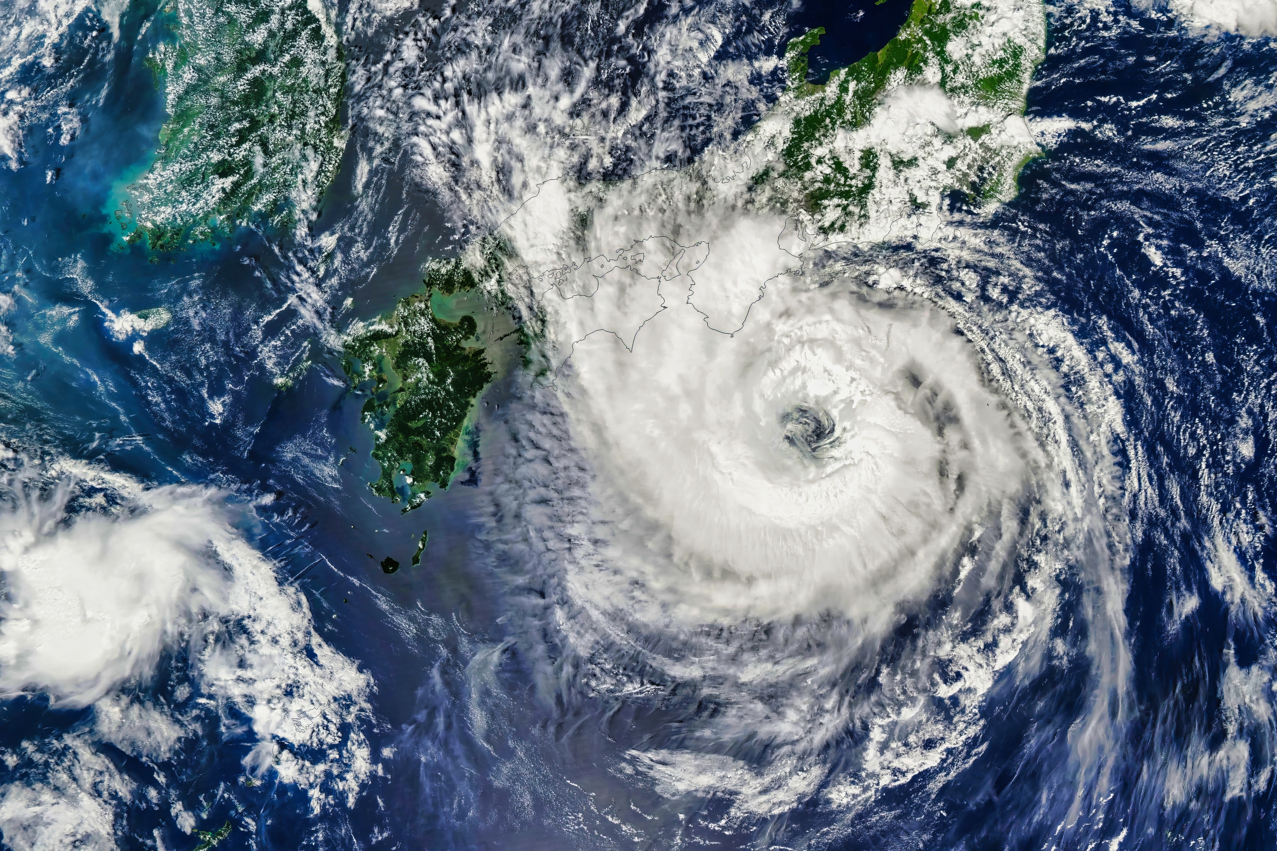 Typhoon over Japan. Photo: Shutterstock