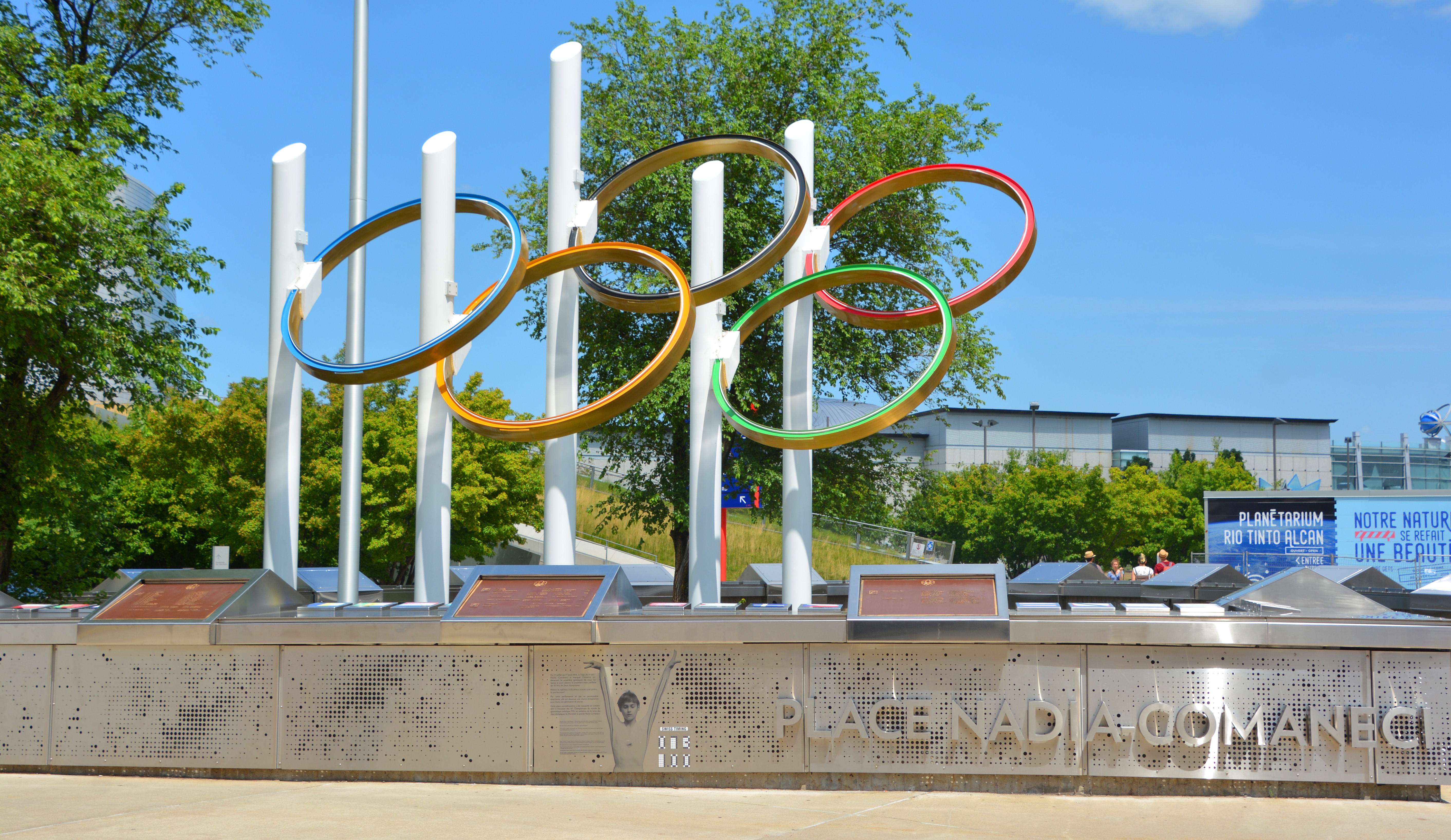 Nadia Comaneci place near the olympic stadium in Montreal. Photo: meunierd / Shutterstock.com
