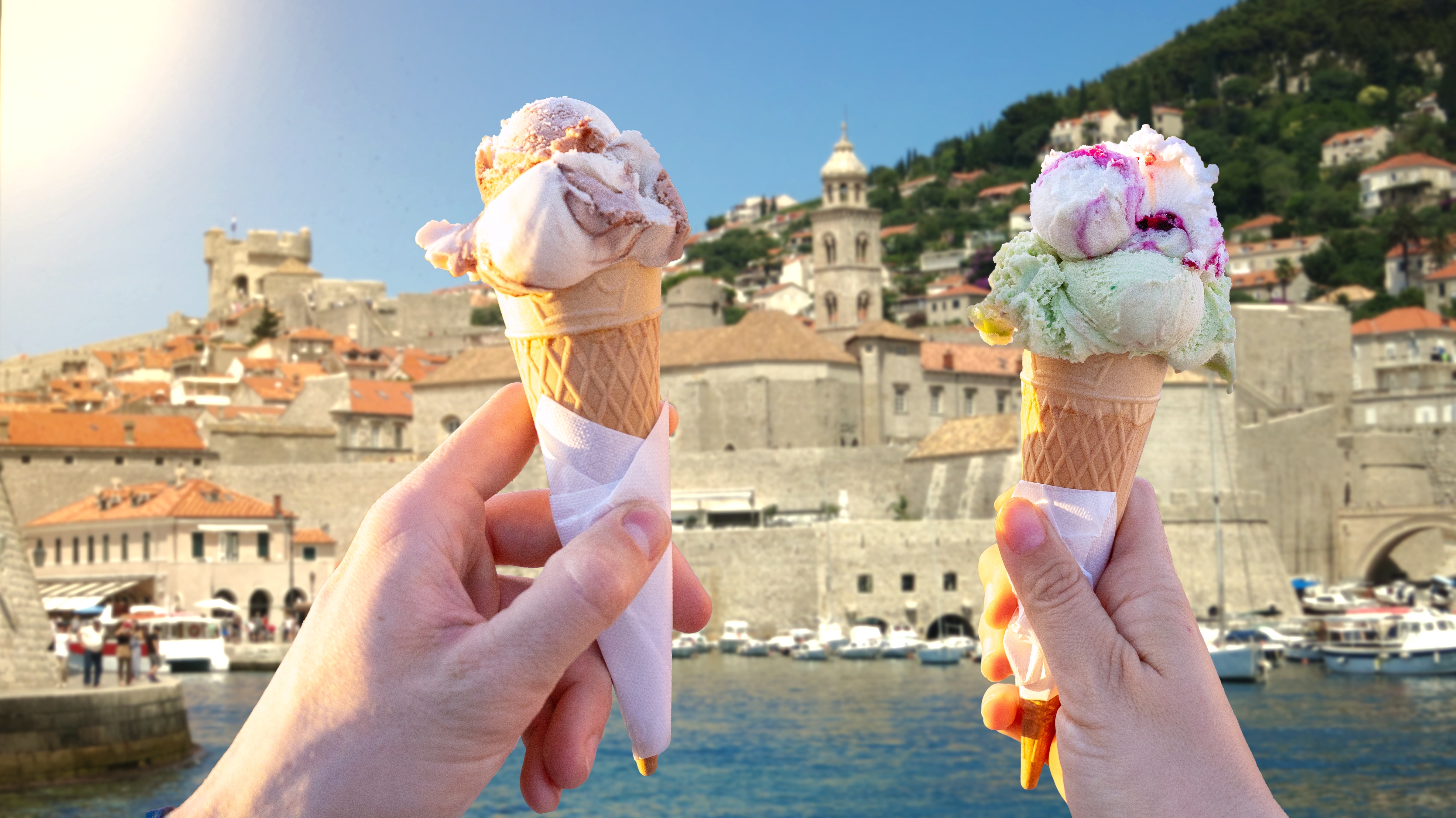 Gelato in Dubrovnik. Photo: Shutterstock