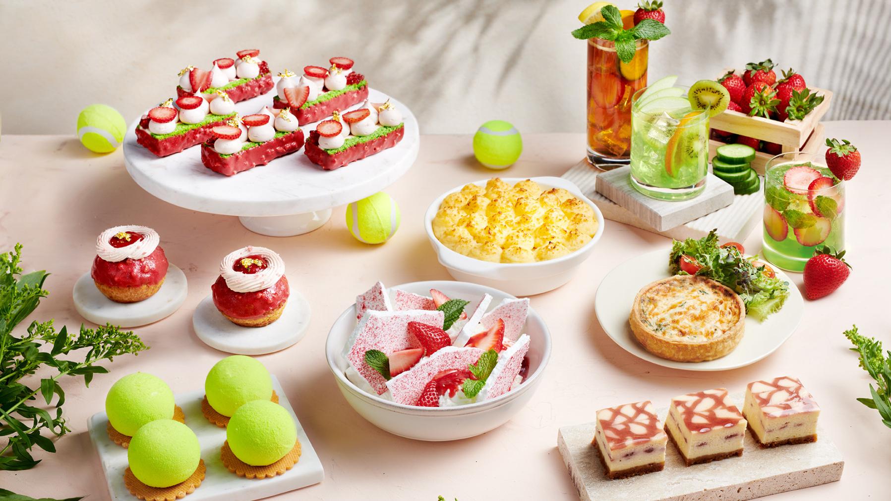 Wimbledon-inspired desserts. Photo: Emirates