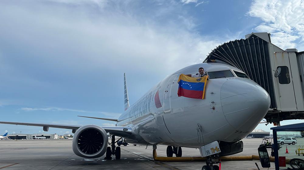 American Airlines aid flight to Venezuela. Photo: American Airlines 