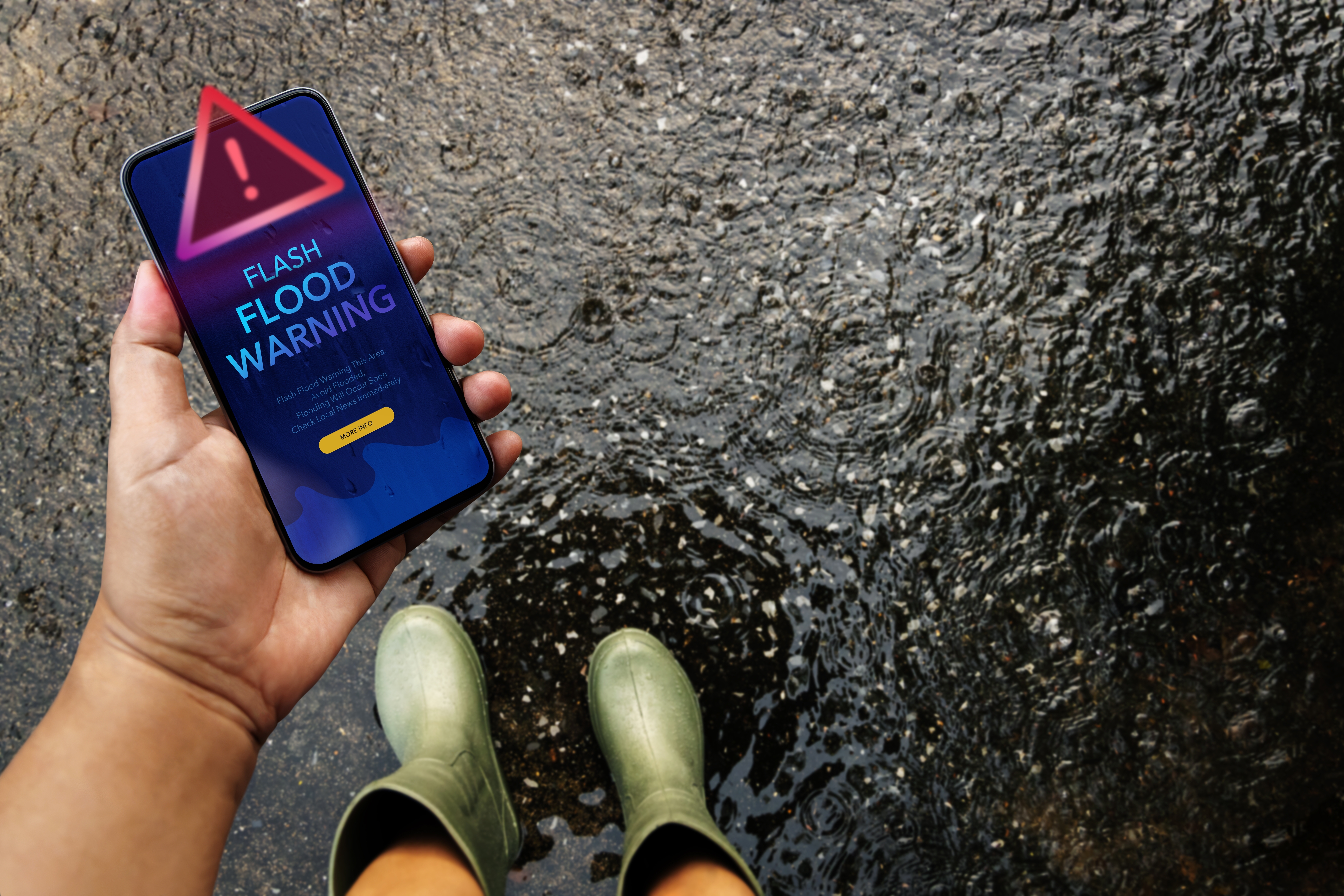 Millions of Americans at risk of severe thunderstorms, large hail, and flash flooding. Photo: Shutterstock