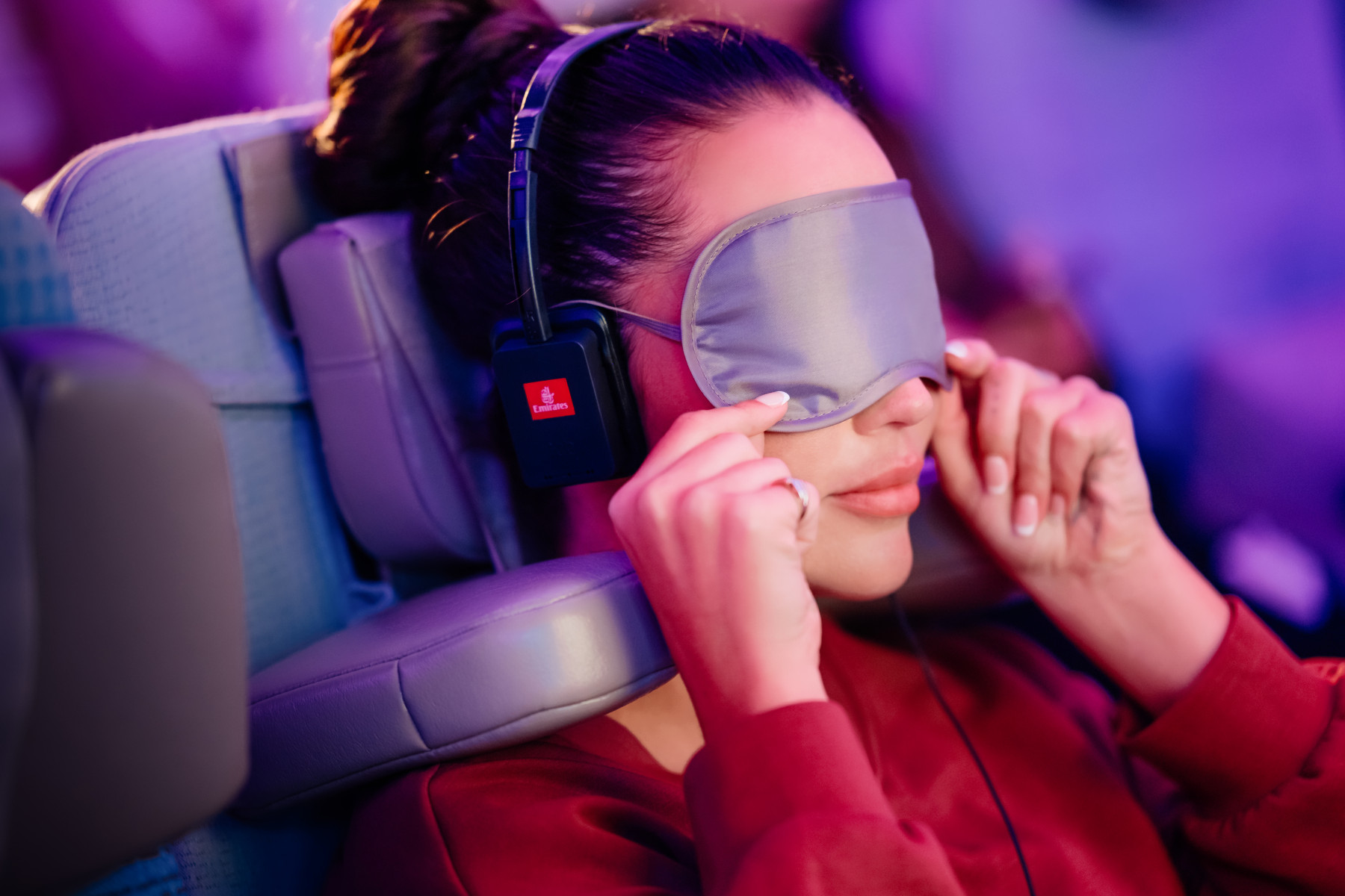 Emirates Economy Class U Dream Headrest. Photo: Emirates