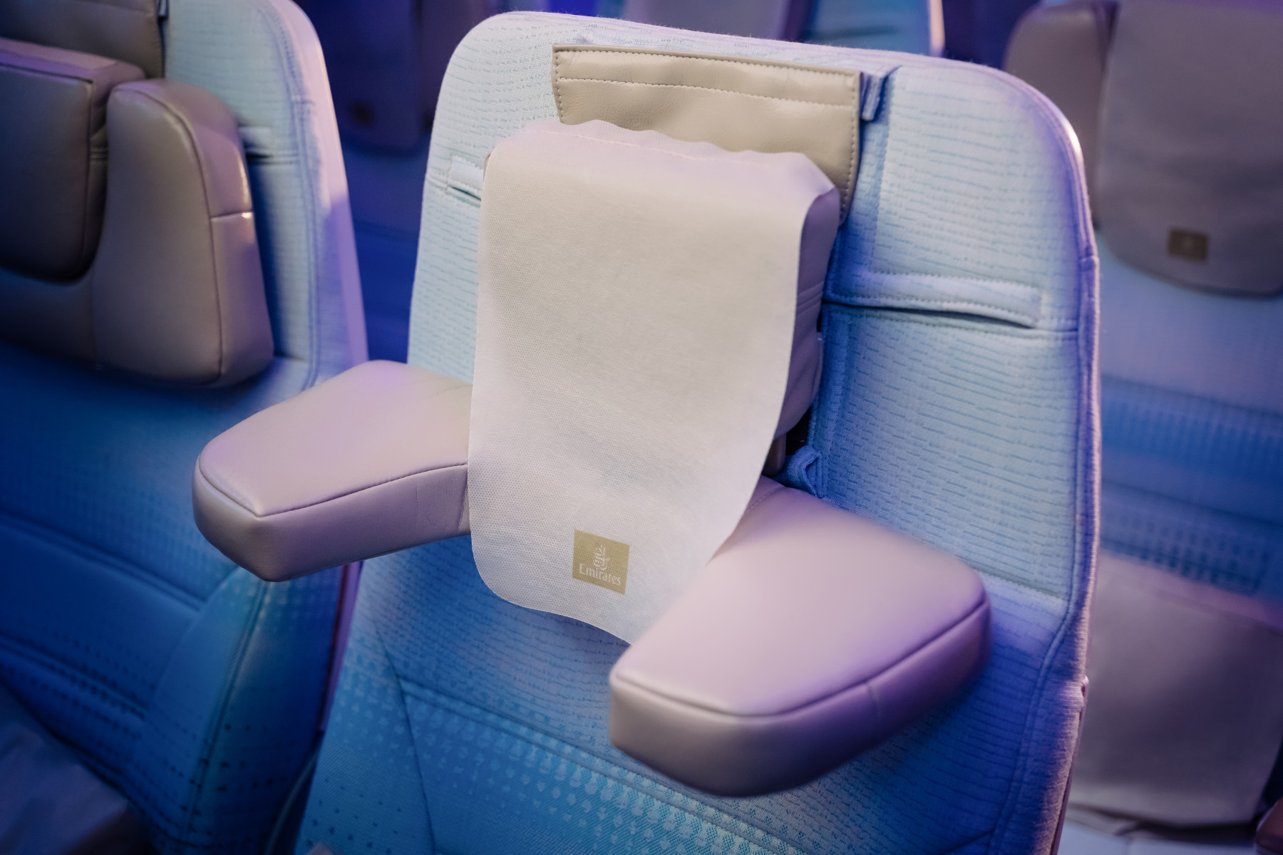 Emirates Economy Class U Dream Headrest. Photo: Emirates