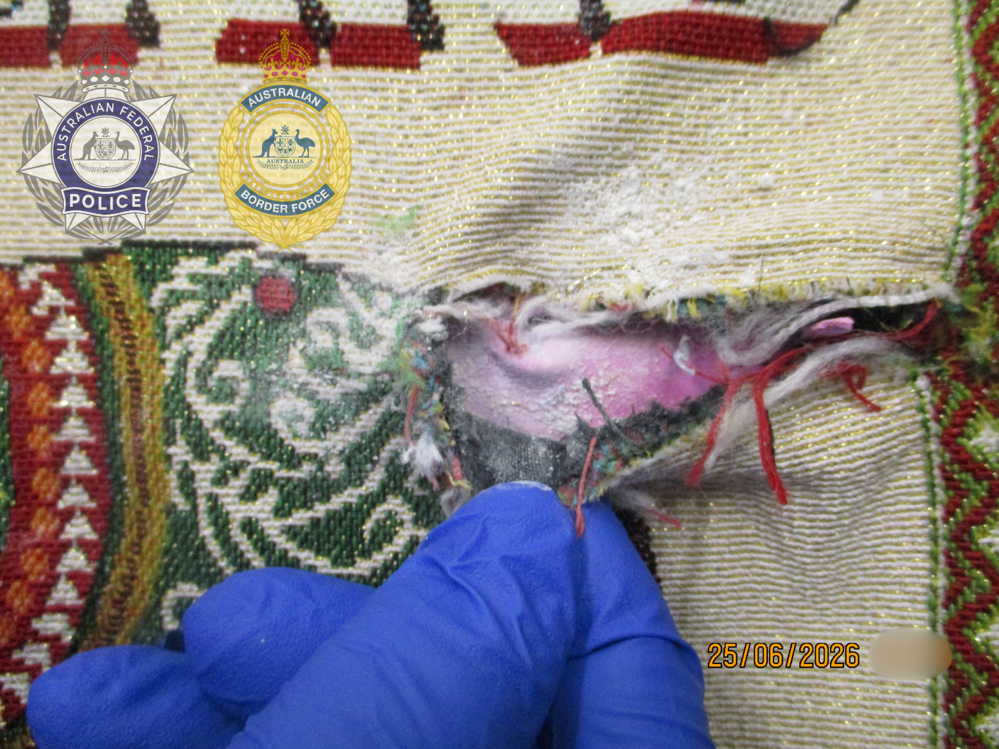 Drug seizure at airport. Photo: Australian Federal Police