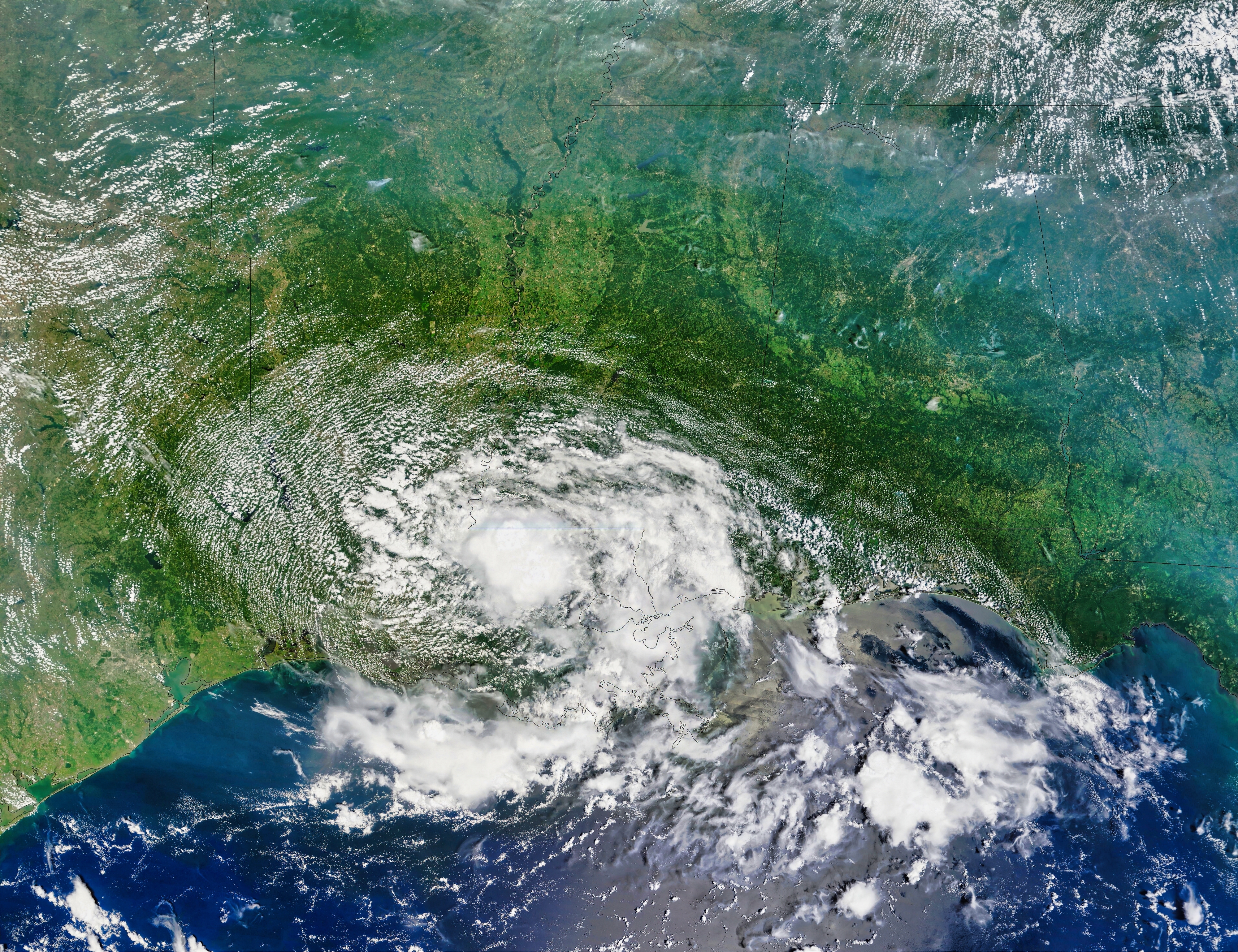 Tropical Storm Bertha over Louisiana. Photo: Shutterstock