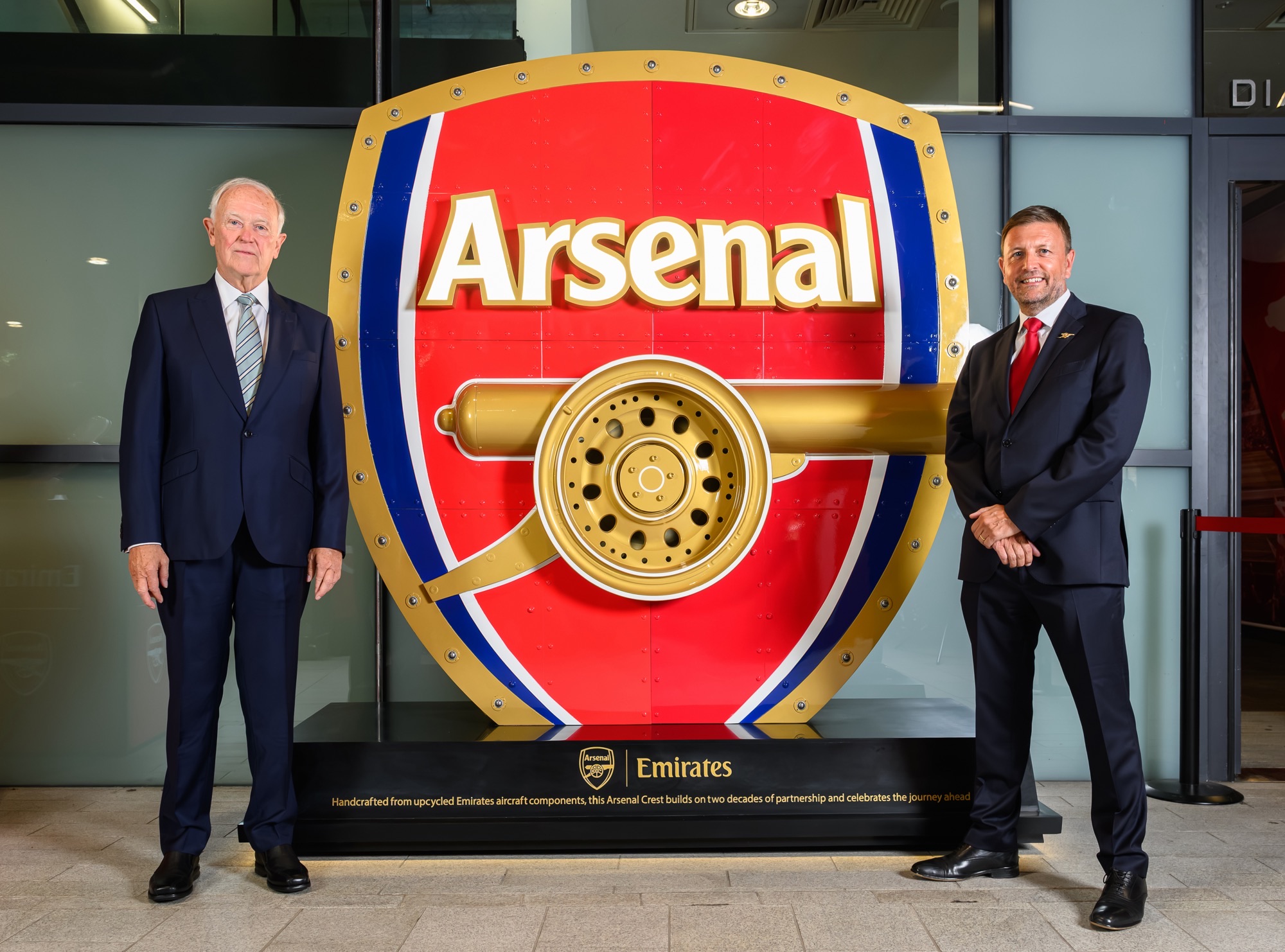 Tim Clark and Richard Garlck. Photo: Emirates 