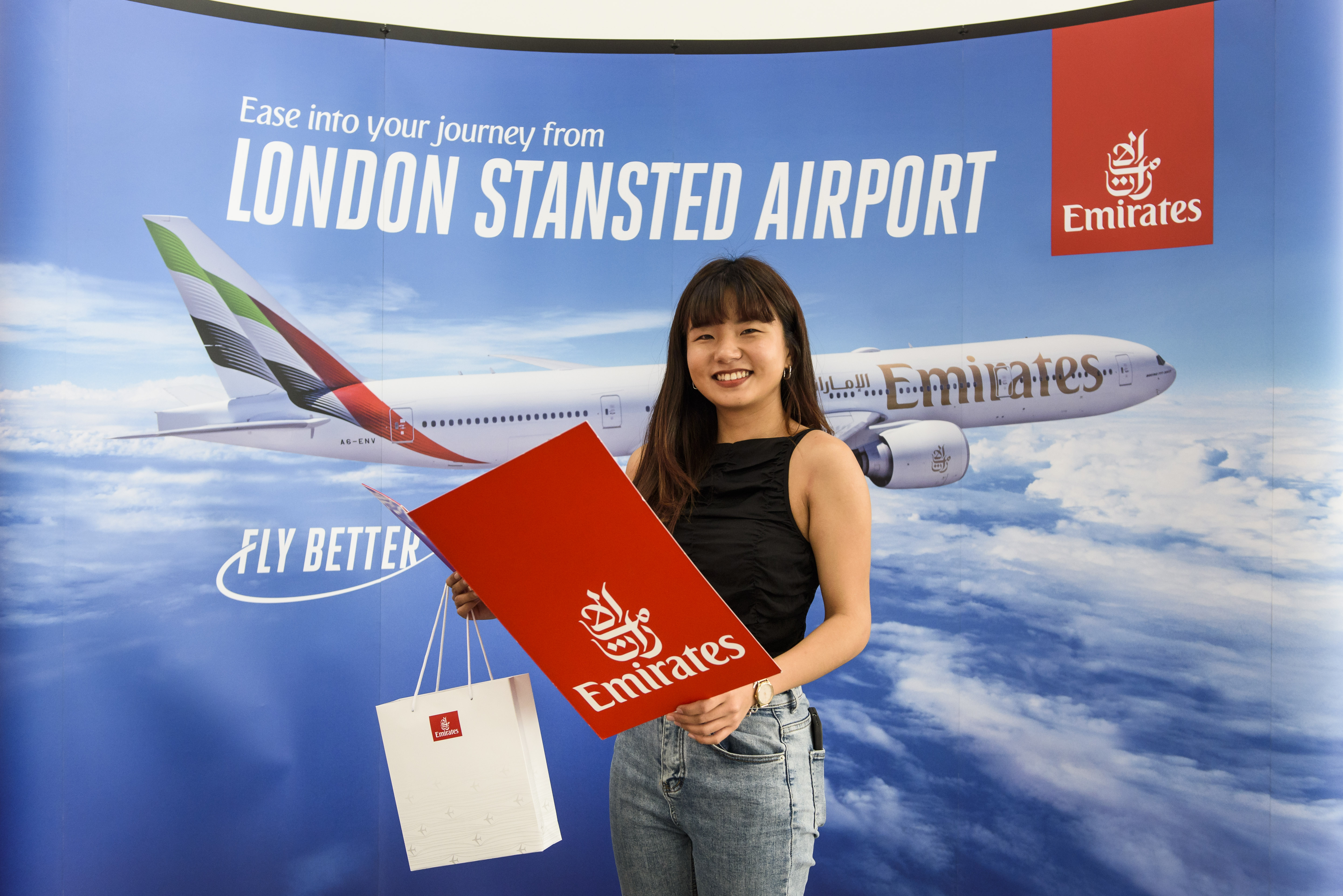 Emirates celebrates 2 million passenger.. Photo: Emirates (©Richard Eaton)