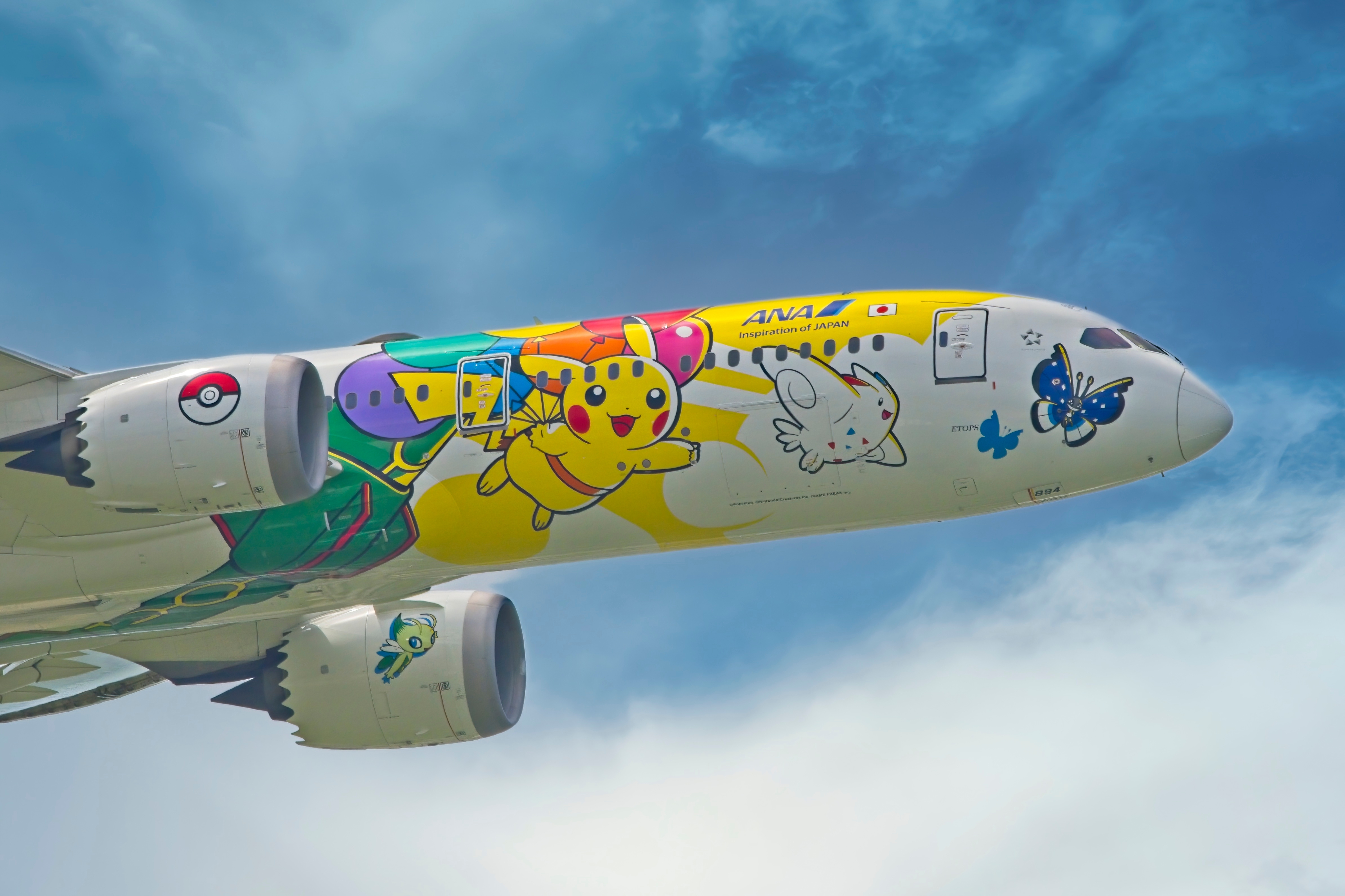 Pokemon aircraft (ANA). Photo: DLeng / Shutterstock.com