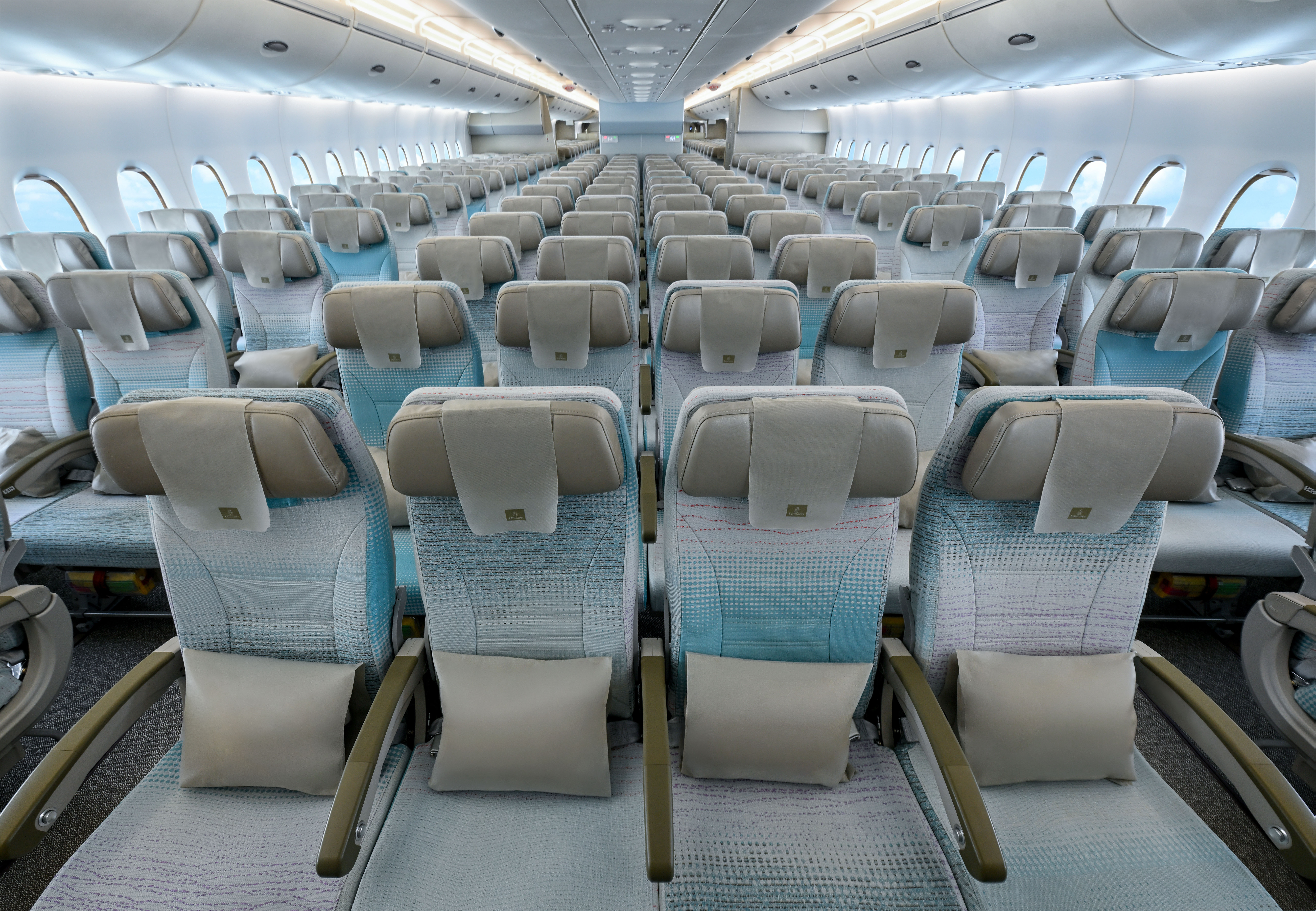 Emirates Economy Class on a retrofitted A380. Photo: Emirates
