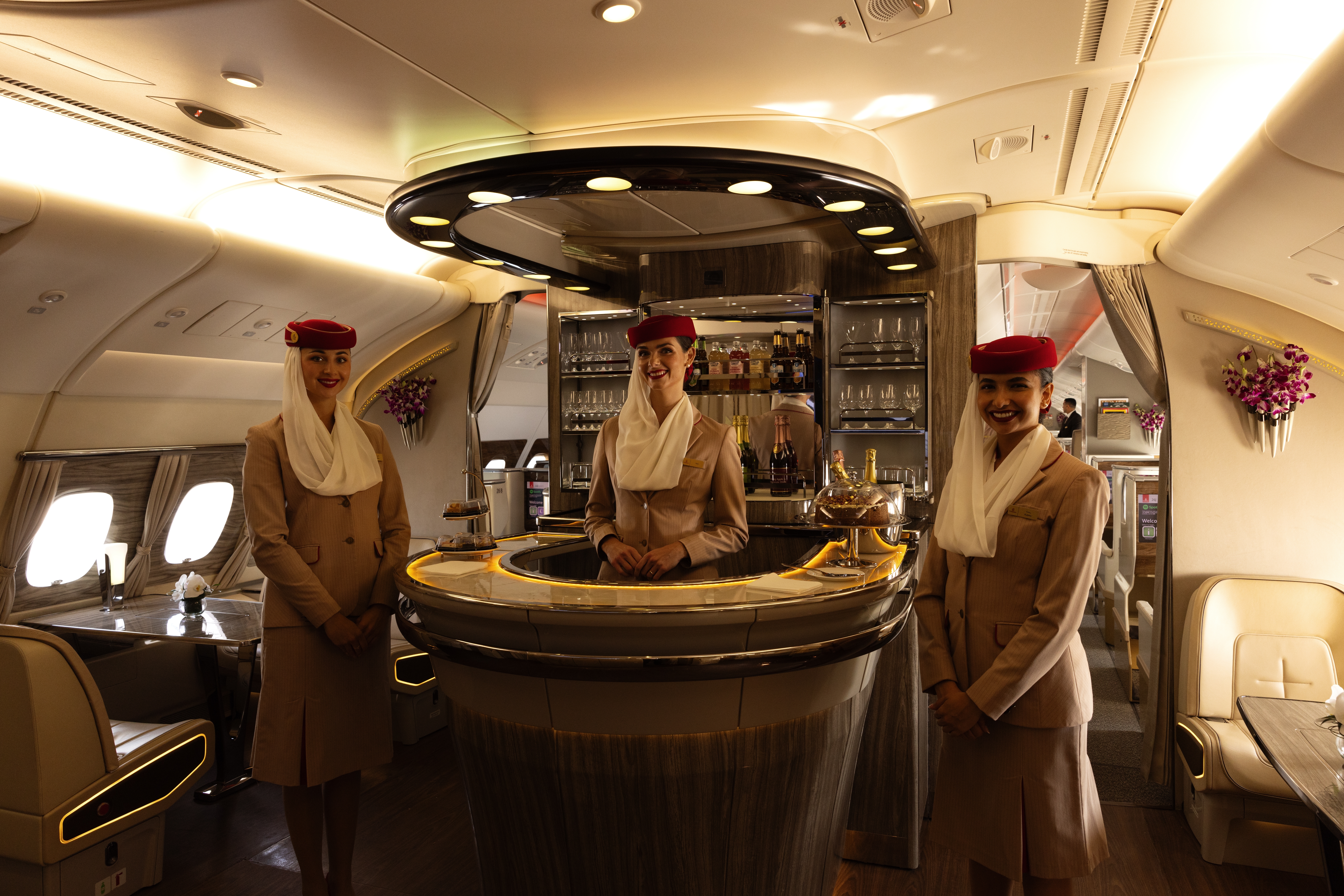 A380 Onboard Lounge. Photo: Dr Ajay Kumar Singh / Shutterstock.com