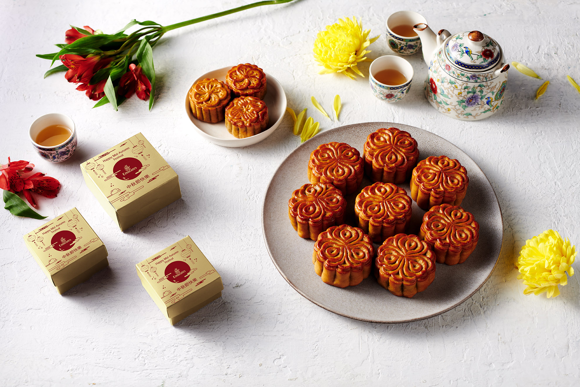 Special Mooncake boxes. Photo: Emirates