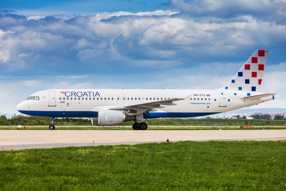 Croatia Airlines plane. Photo: Shutterstock