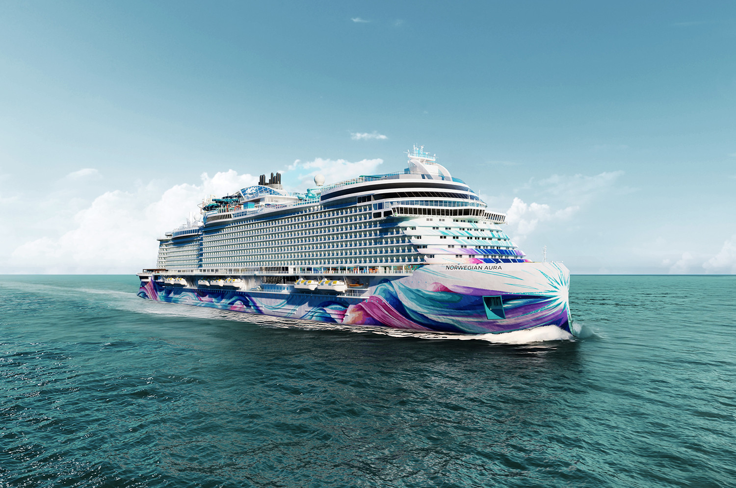 Norwegian Aura Aerial - Rendering. Photo: NCL