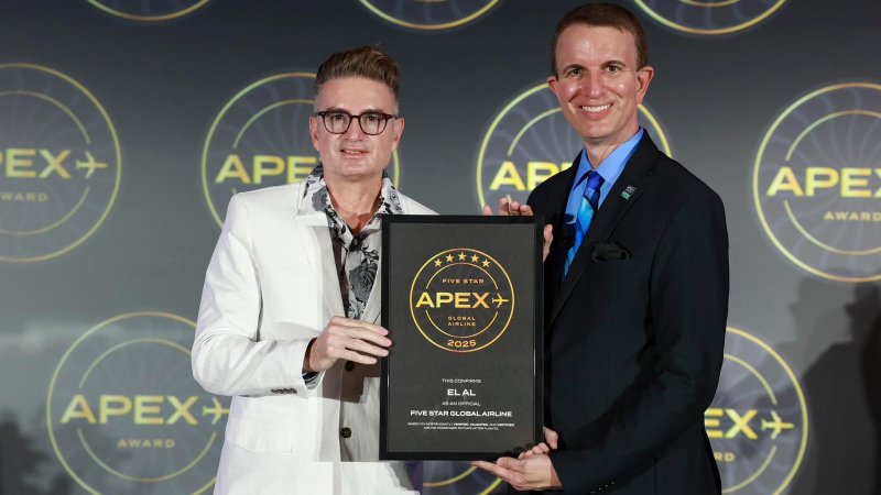 מנכ״ל APEX, ג׳ו לידר, וסמנכ״ל שירות ולקוחות באל על, אורן כהן בוטנסקי (צילום: באדיבות אל על) מנכ״ל APEX, ג׳ו לידר, וסמנכ״ל שירות ולקוחות באל על, אורן כהן בוטנסקי (צילום: באדיבות אל על)